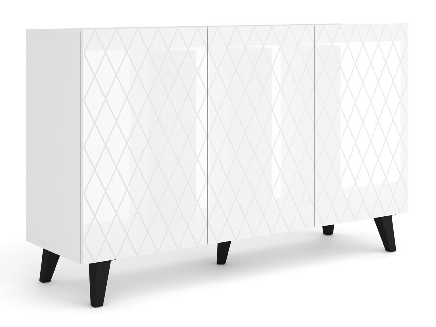 Spintelė Melmoro 104 (Blizgi balta + Juoda)