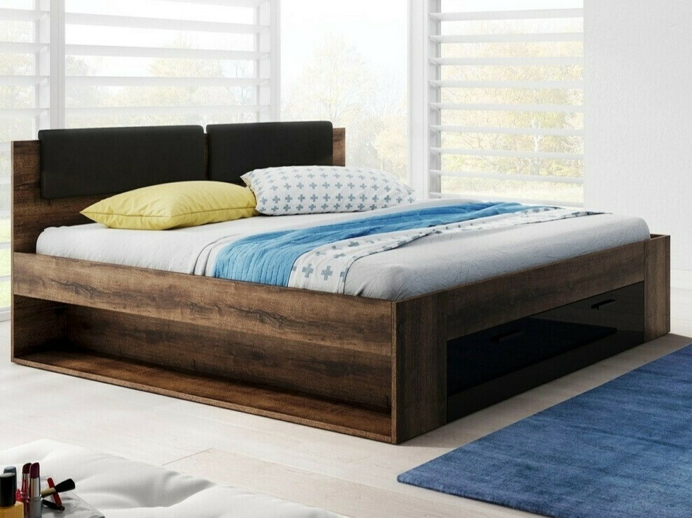 Lova Levruvu 106 (Monastery ąžuolas + Blizgi juoda)