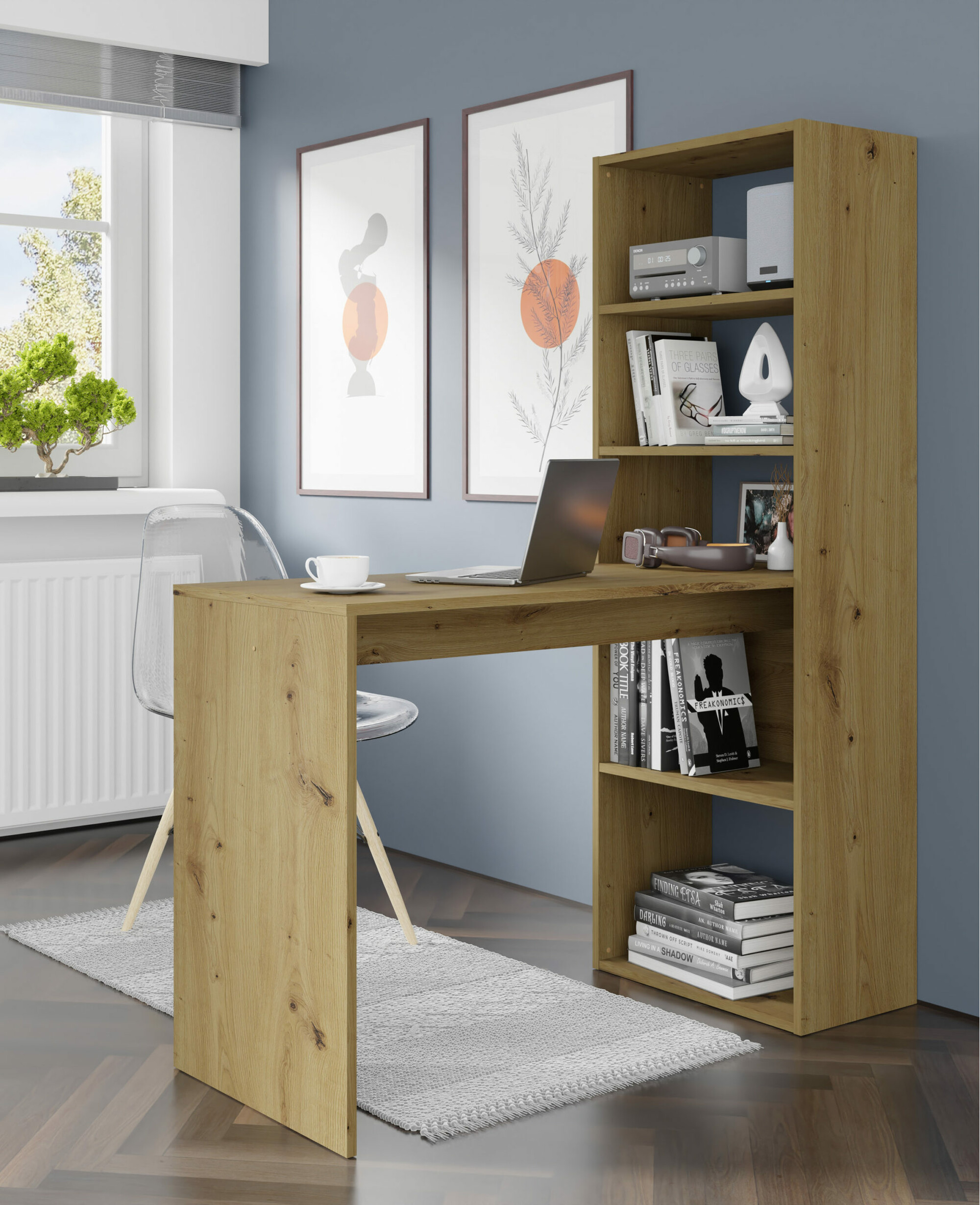 Darbo stalas Buffalo 111 (Artisan ąžuolas)