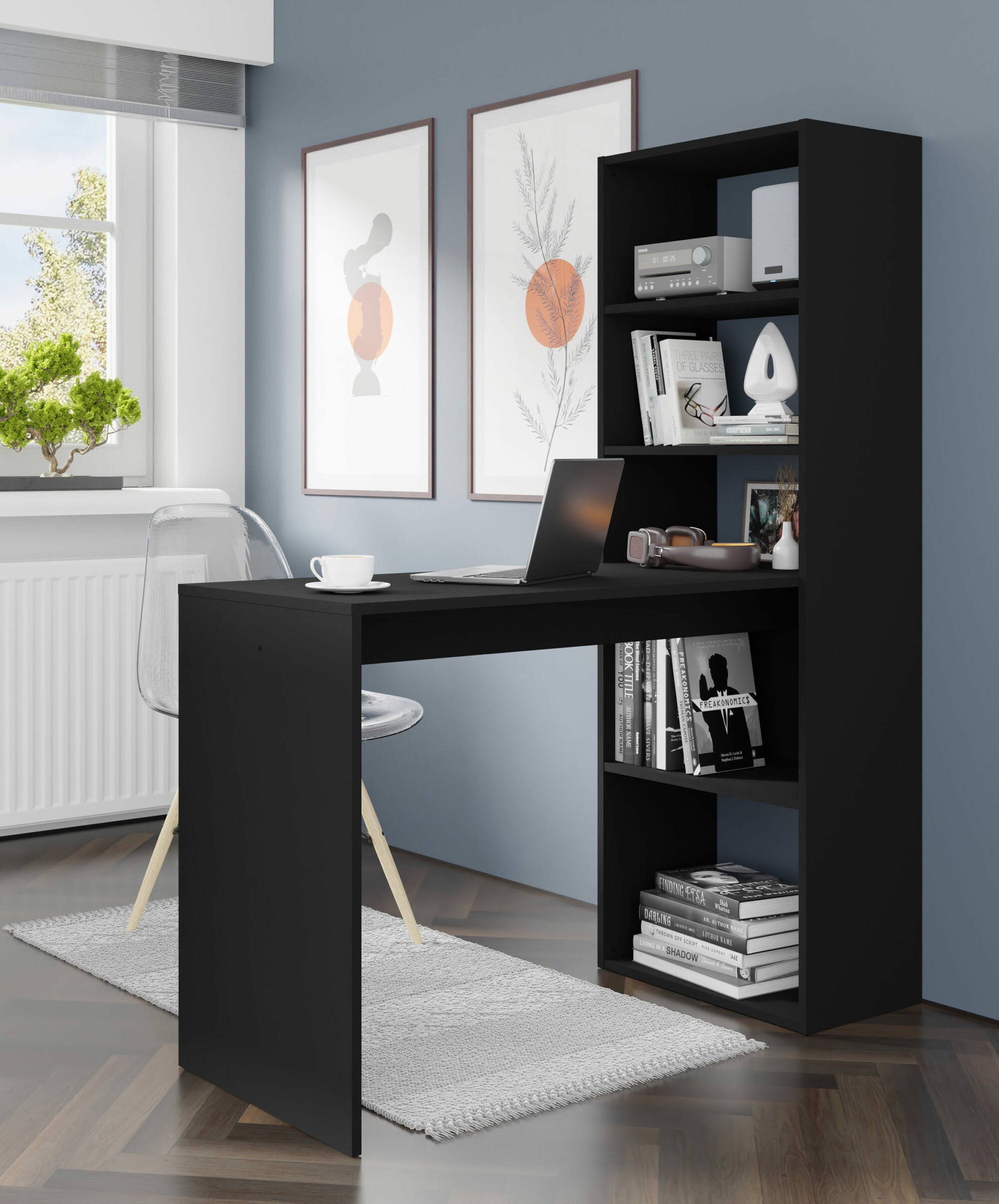 Darbo stalas Buffalo 111 (Juoda)