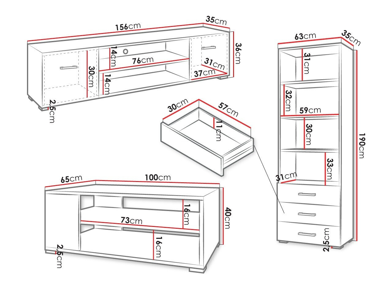 Svetainės komplektas Comfivo Casus II