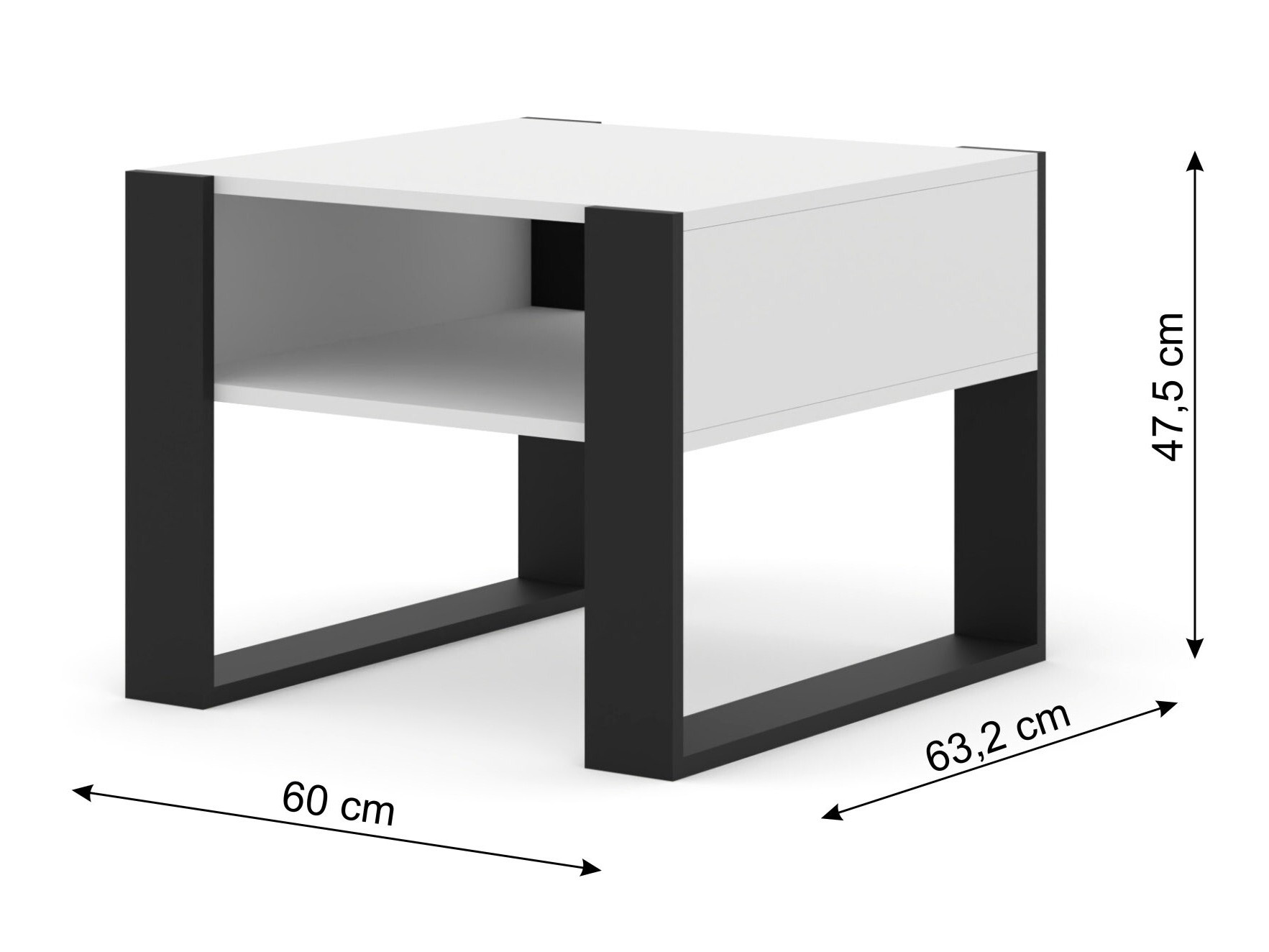 Žurnalinis staliukas Tivtora 103 (Matinė balta)
