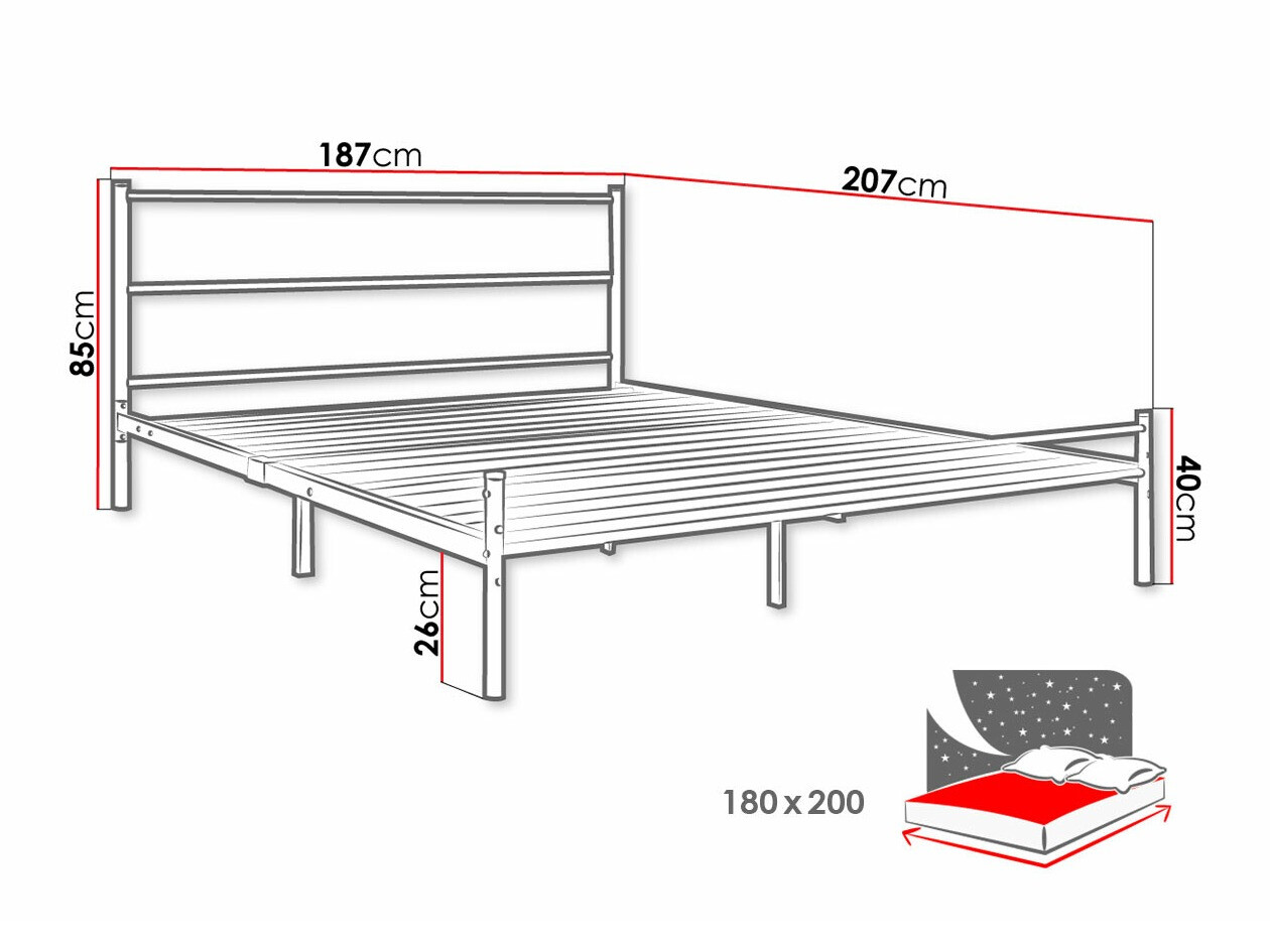 Lova Comfivo 321 (Balta)