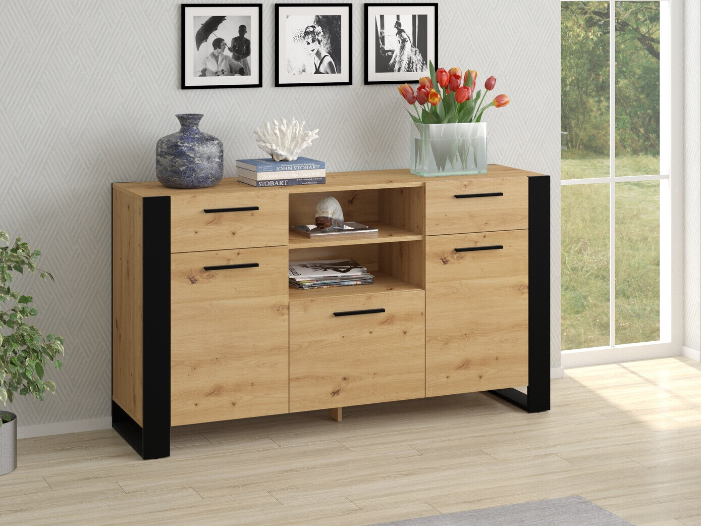 Komoda Cordoro 115 (Artisan ąžuolas)