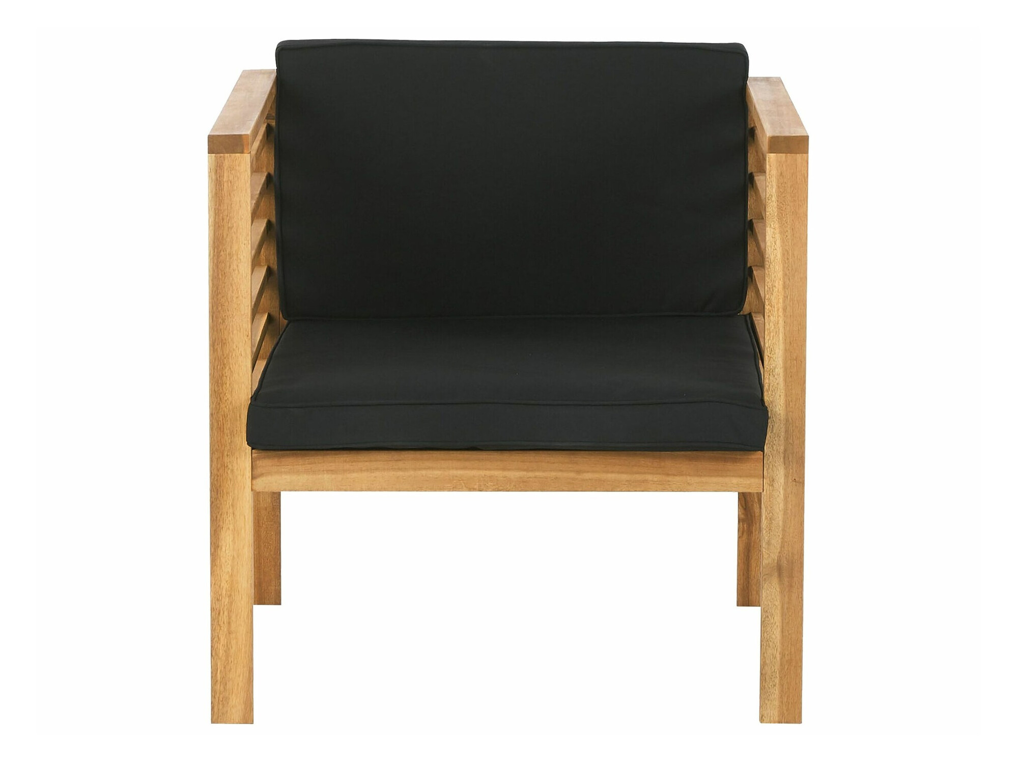 Lauko baldų komplektas Berwyn 1847 (Juoda + Šviesus medis)