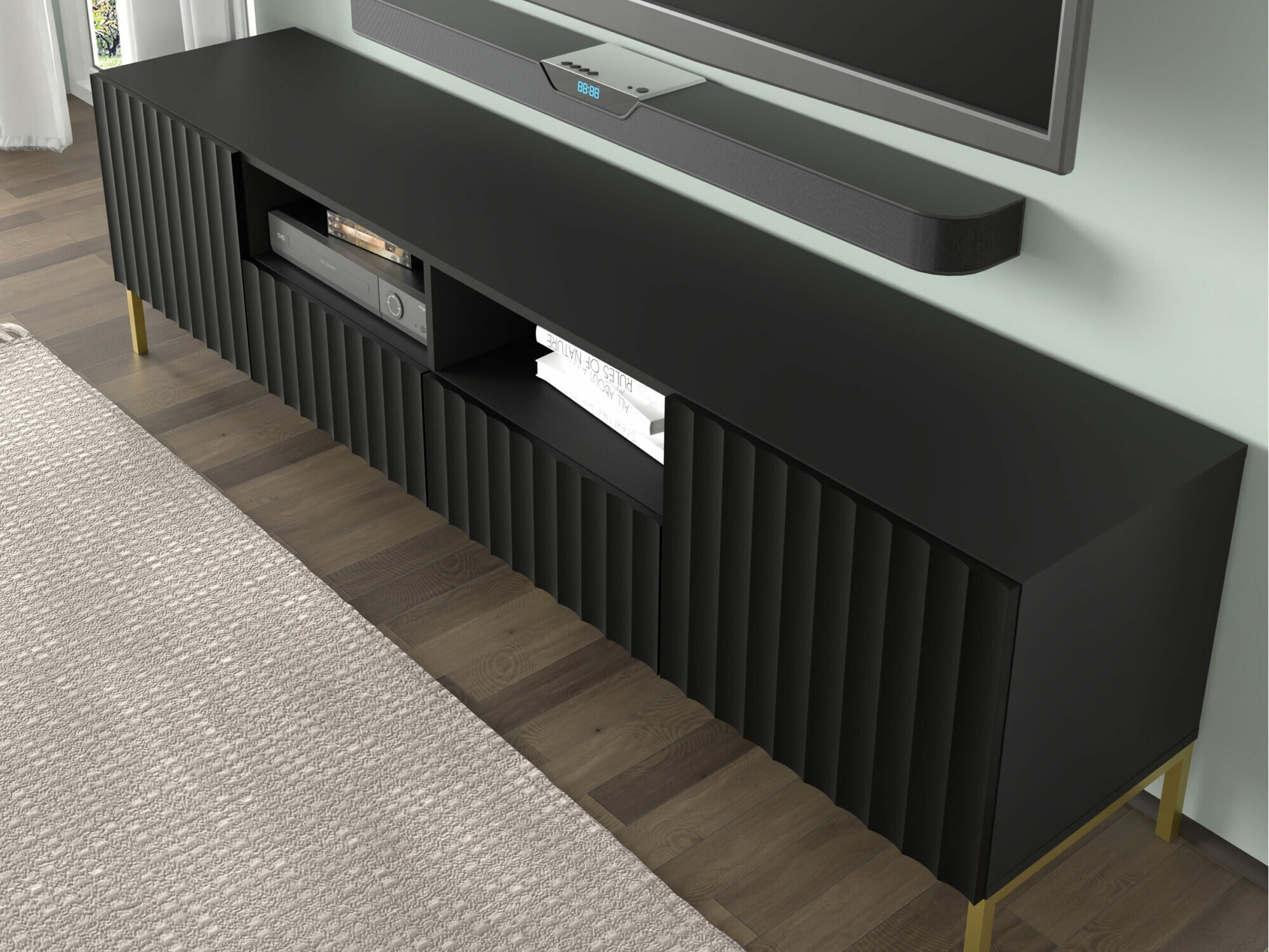 TV staliukas Soropho 102 (Juoda)