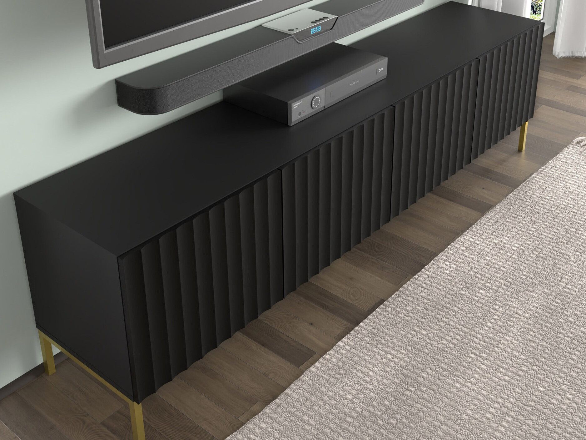 TV staliukas Soropho 103 (Juoda)