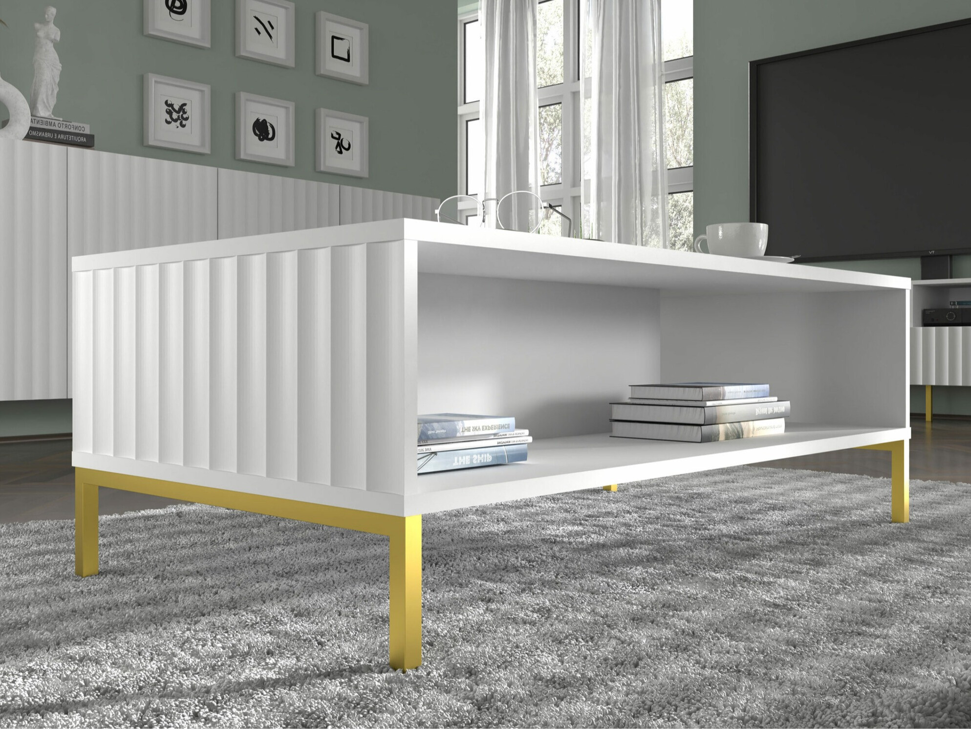 Žurnalinis staliukas Soropho 104 (Balta)