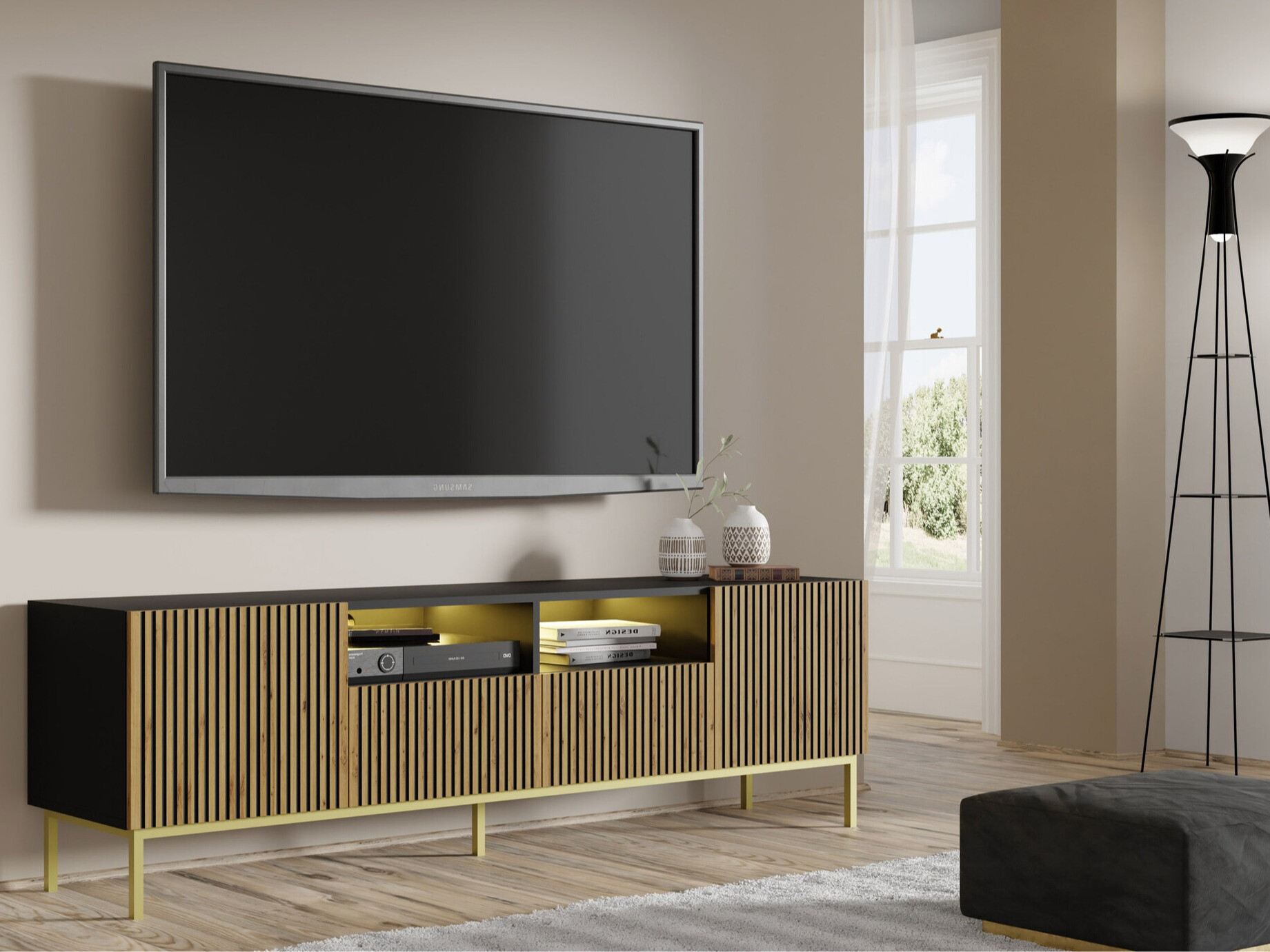 TV staliukas Talsalu 100 (Auksinė)