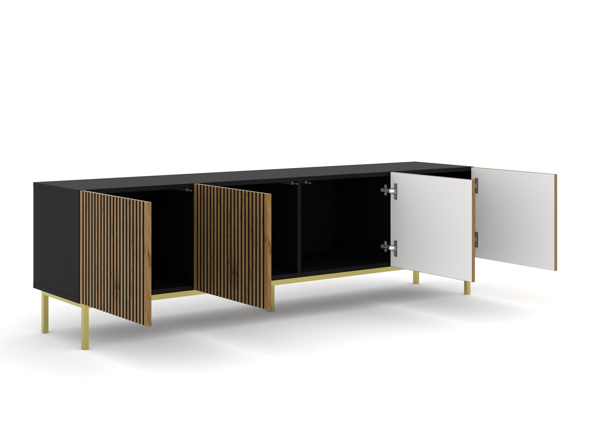 TV staliukas Talsalu 101 (Artisan ąžuolas + Juoda)