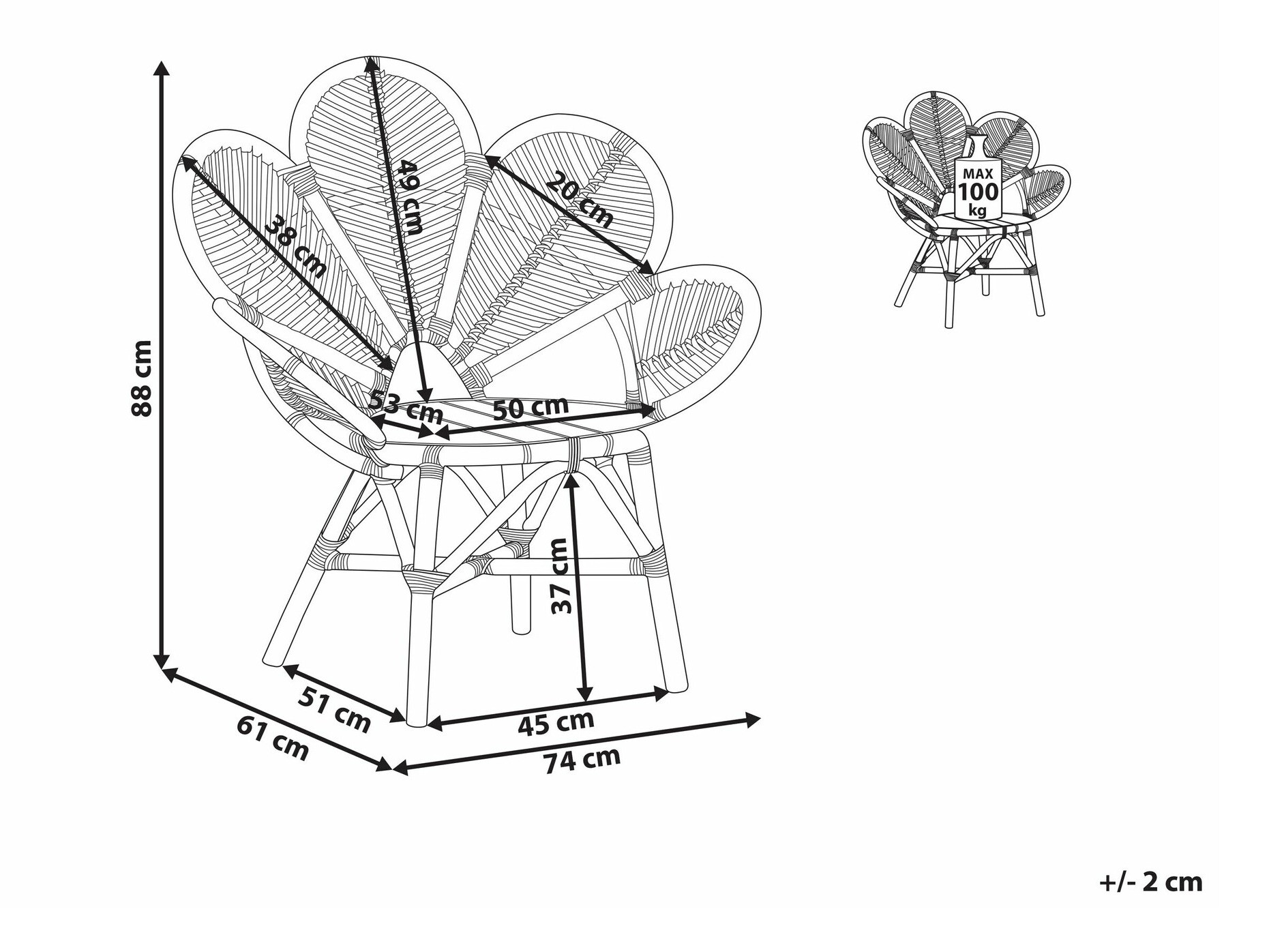 Lauko kėdė Berwyn 1892