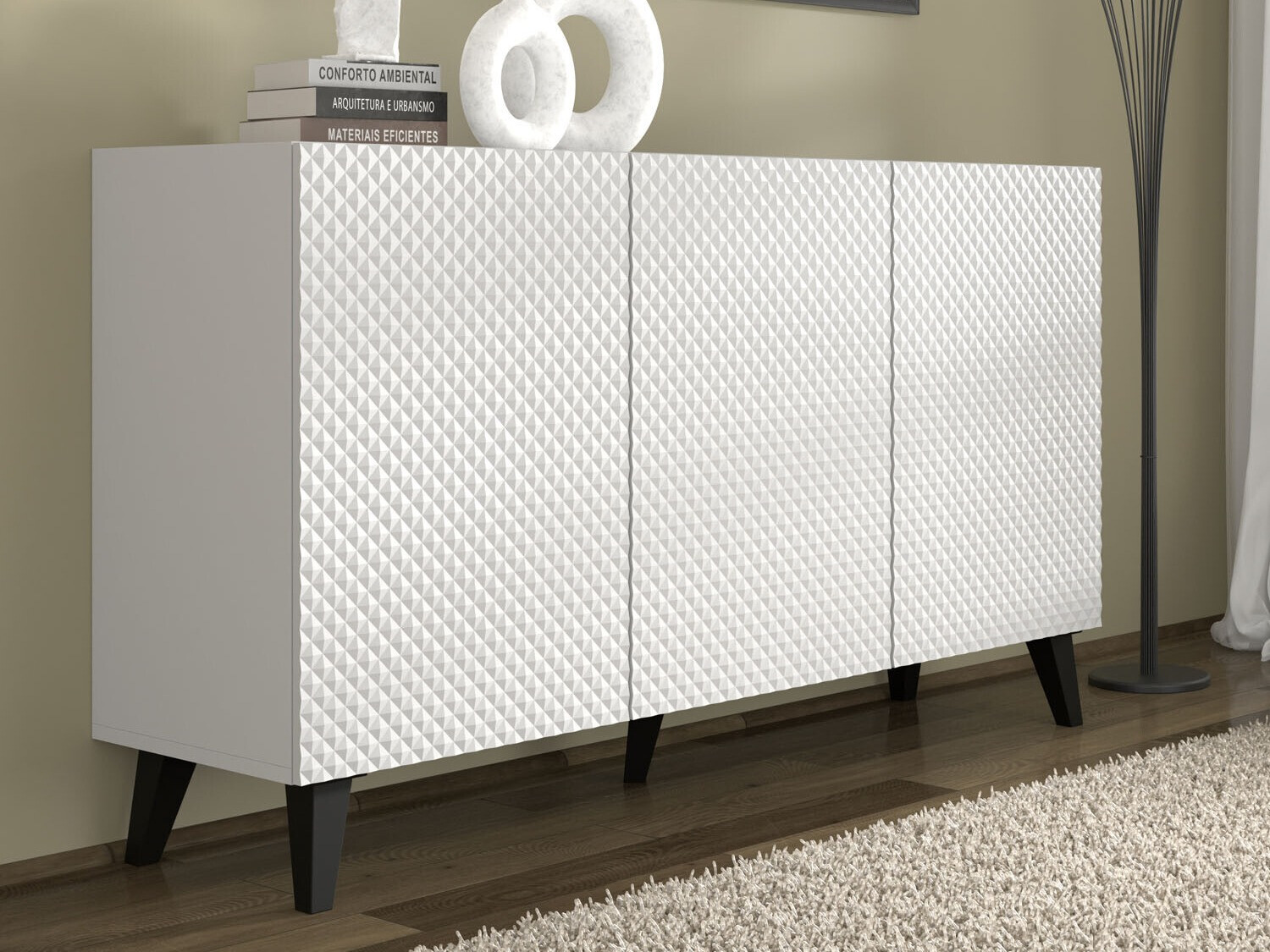 Spintelė Fensalo 101 (Balta + Blizgi balta)