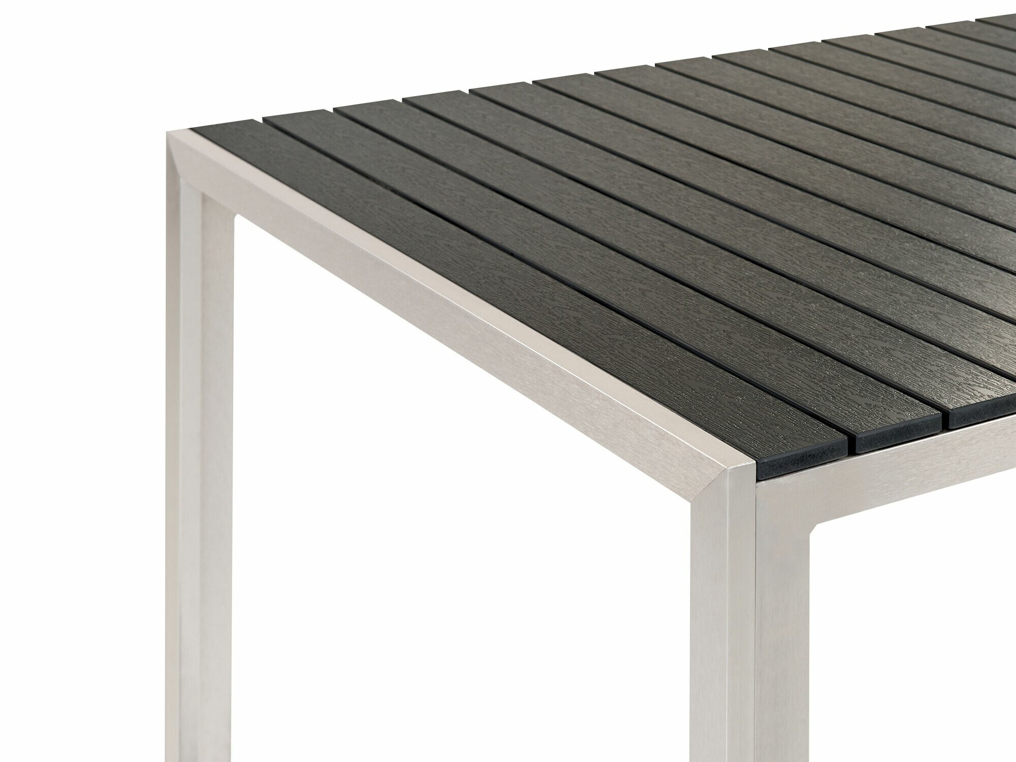 Stalo ir kėdžių komplektas Berwyn 1895 (Juoda + Sidabrinė)