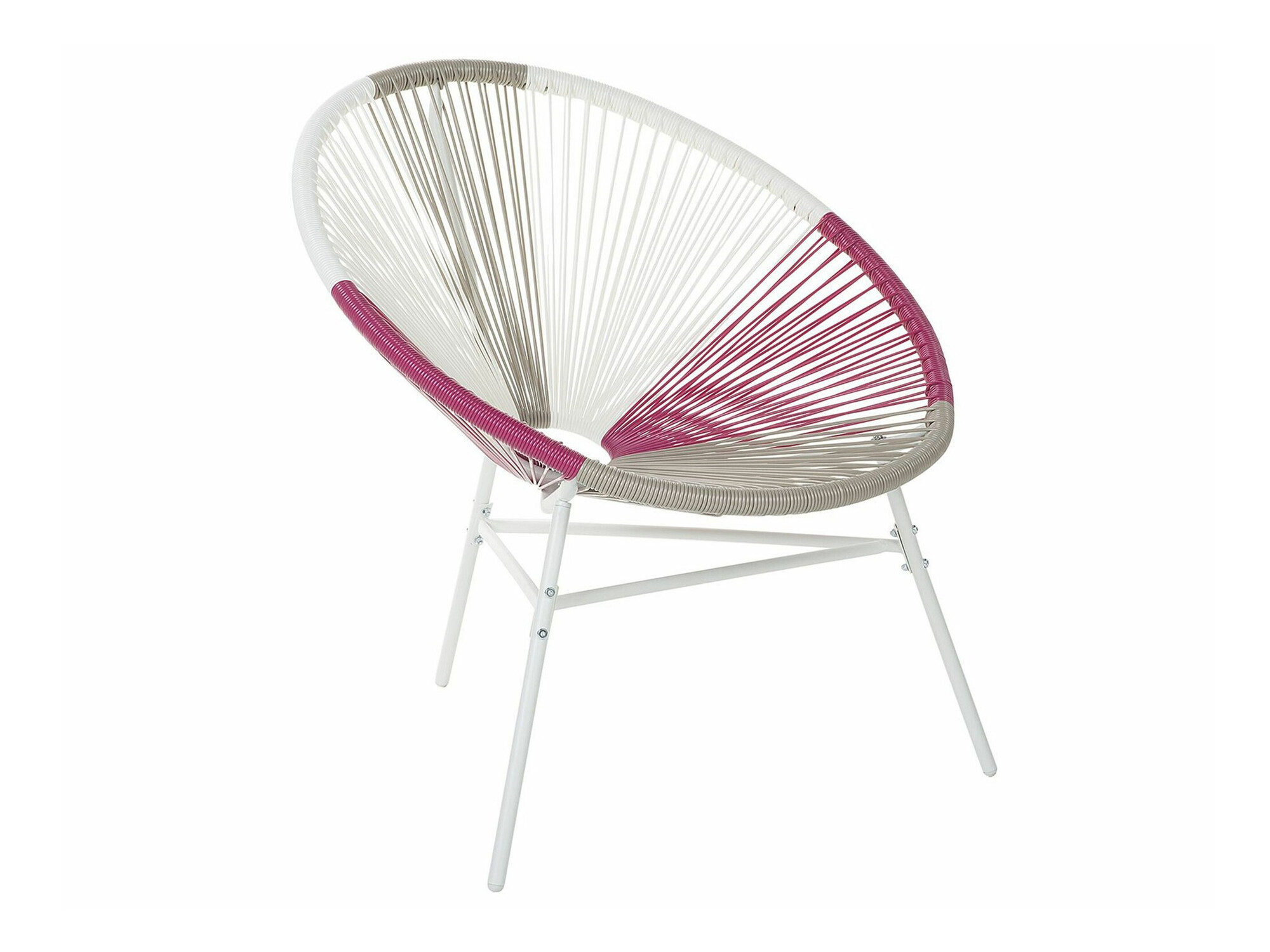 Lauko kėdė Berwyn 1961 (Balta + Rožinė + Taupe)