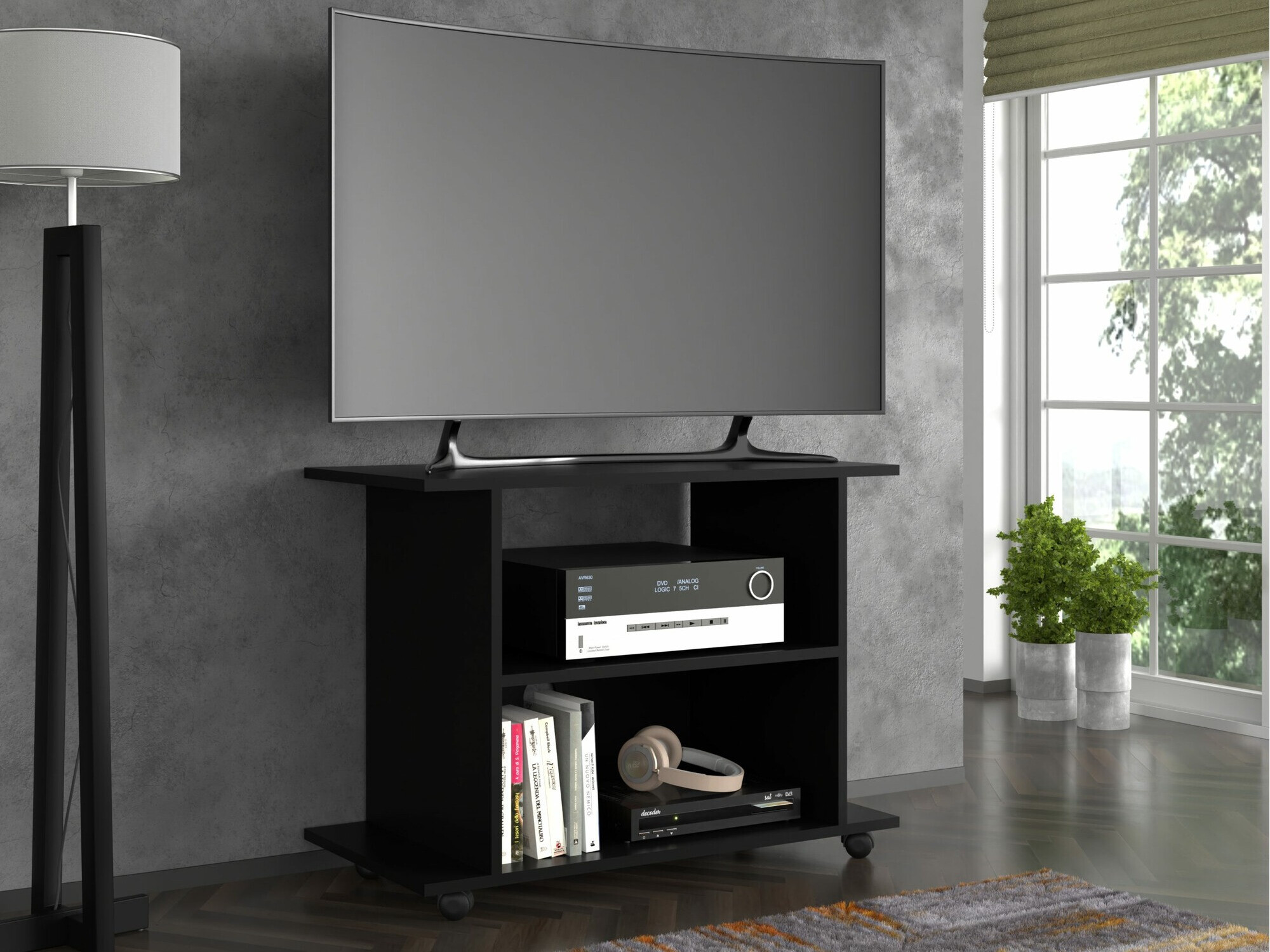 TV staliukas Buffalo 162 (Juoda)