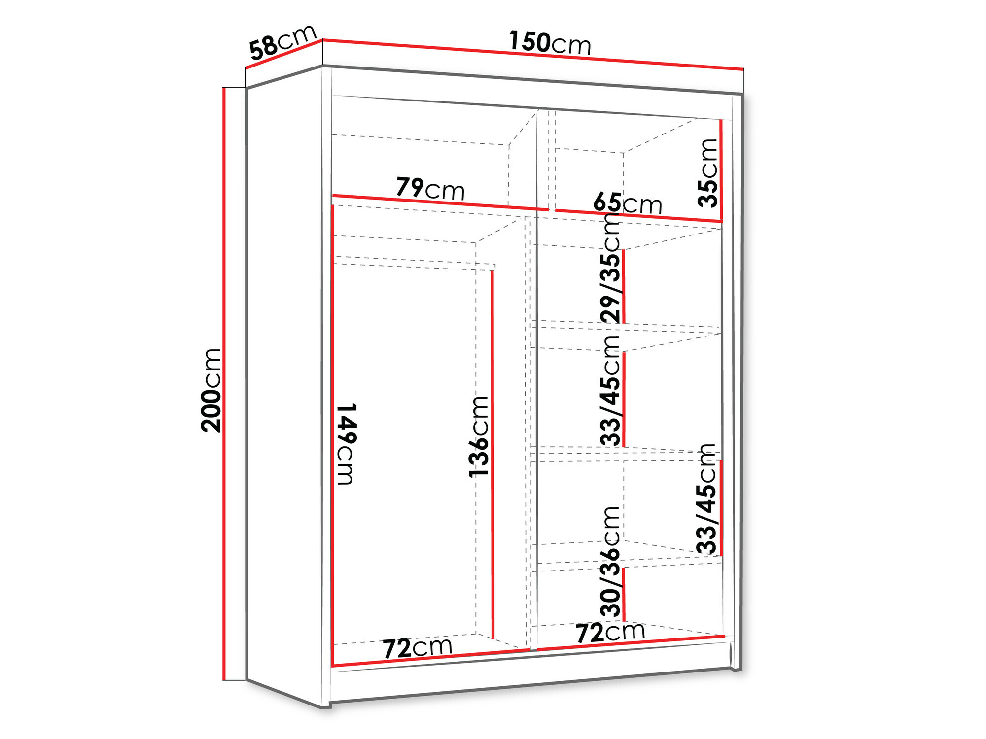 Spinta Closico 187 (Juoda)