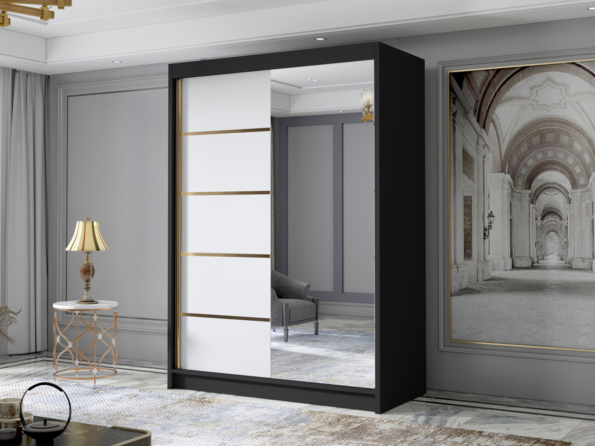 Spinta Closico Fornix III (Juoda + Balta)