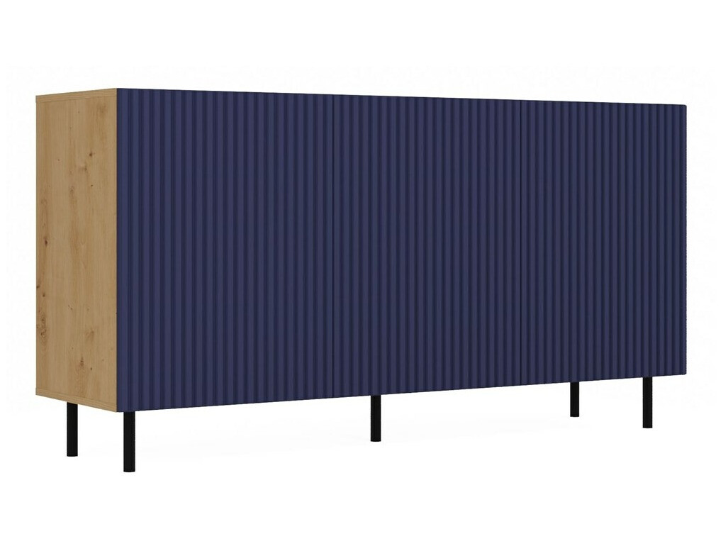 Mėlynos miegamojo spintelės