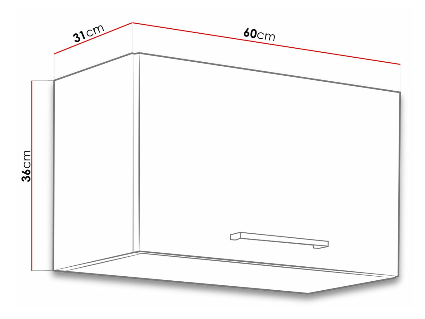 Modulinė pakabinama spintelė Wood Dark 109