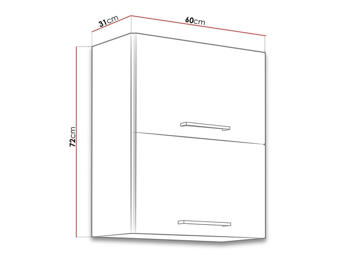 Modulinė pakabinama spintelė Wood White 132