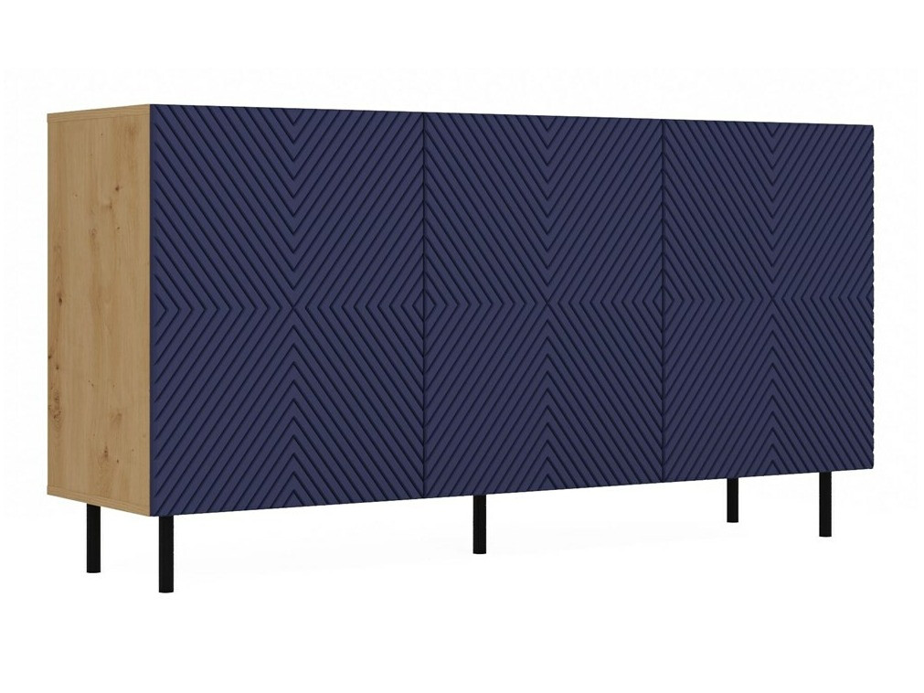 Spintelė Romseru 103 (Mėlyna + Artisan ąžuolas)