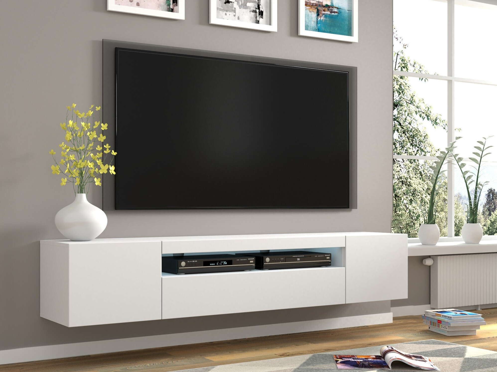 TV staliukas Morteo 104 (Balta)