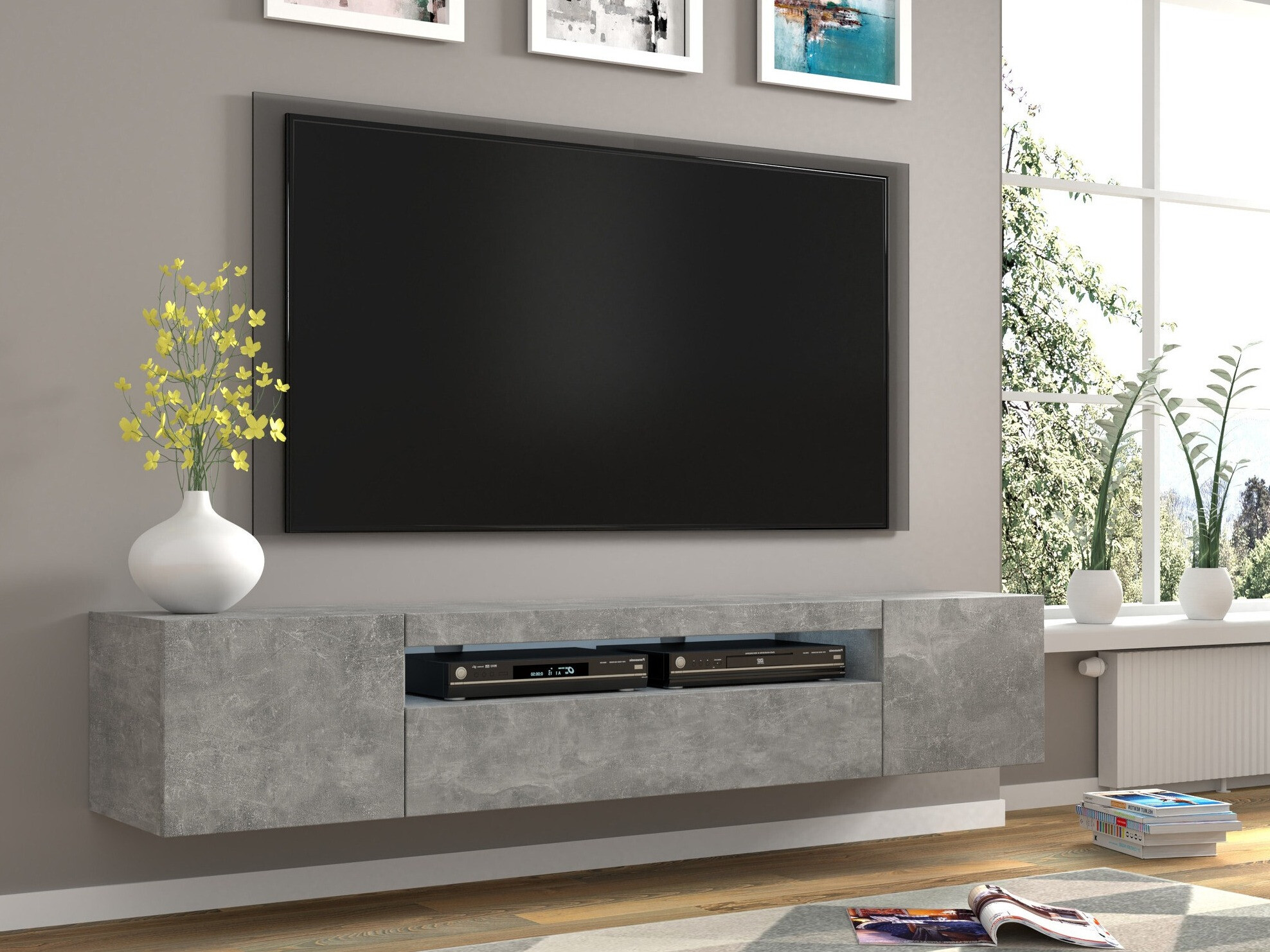 TV staliukas Morteo 104 (Betonas)