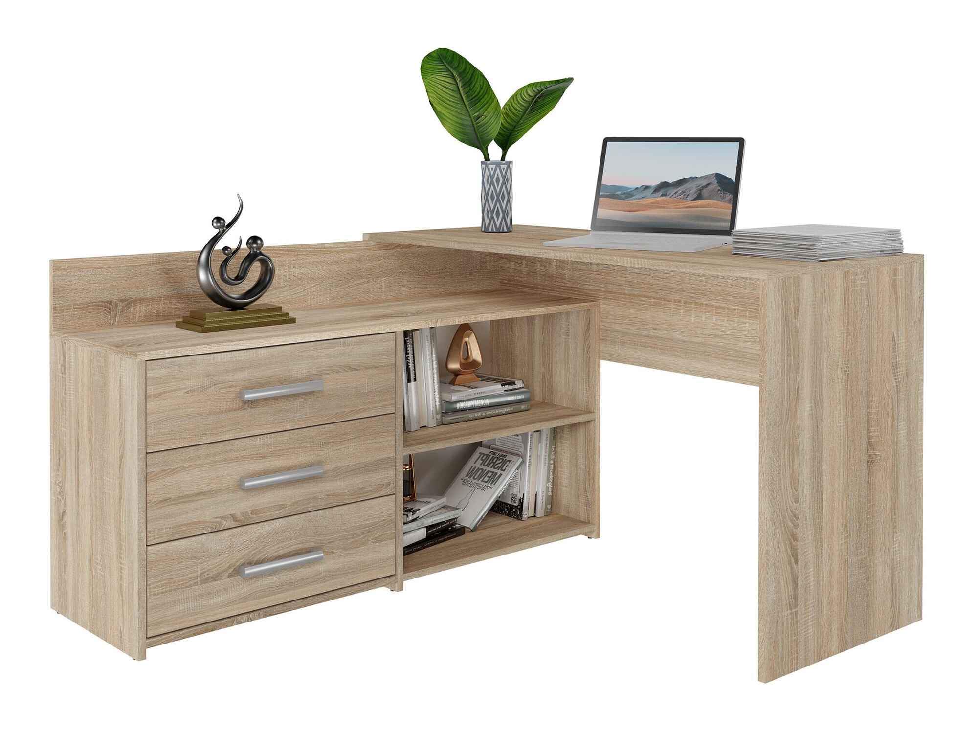 Kampinis darbo stalas Mandeville 131 (Sonomos ąžuolas)