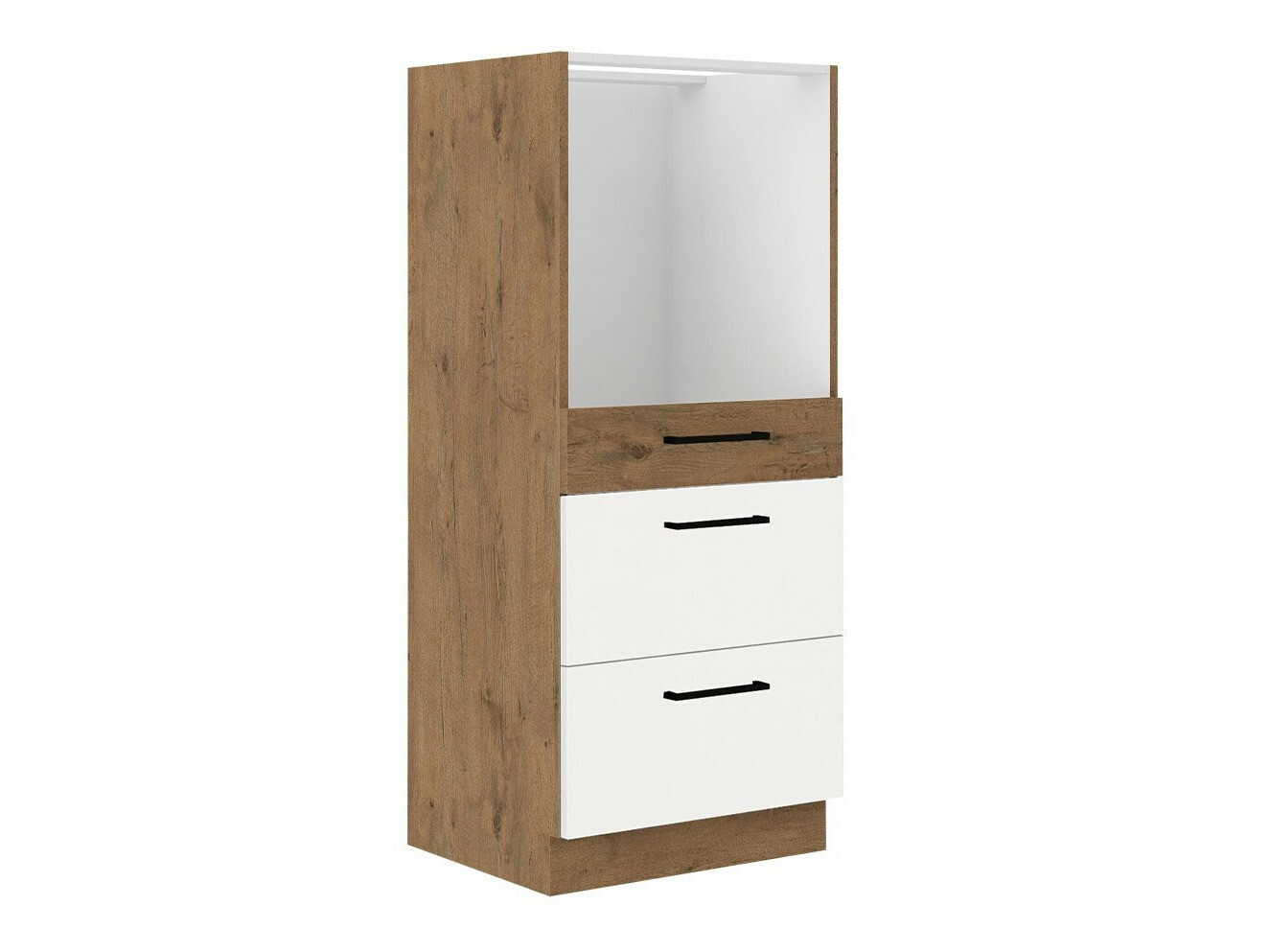 Modulinė spintelė įmontuojamai buitinei technikai Wood White 102