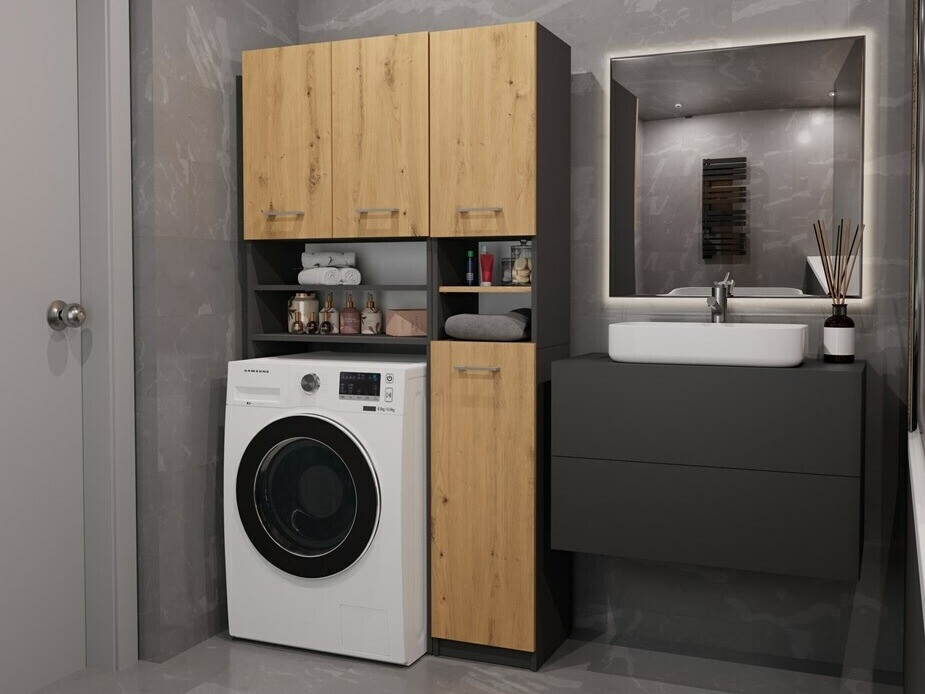 Vonios lentyna Mandeville 128 (Artisan ąžuolas)