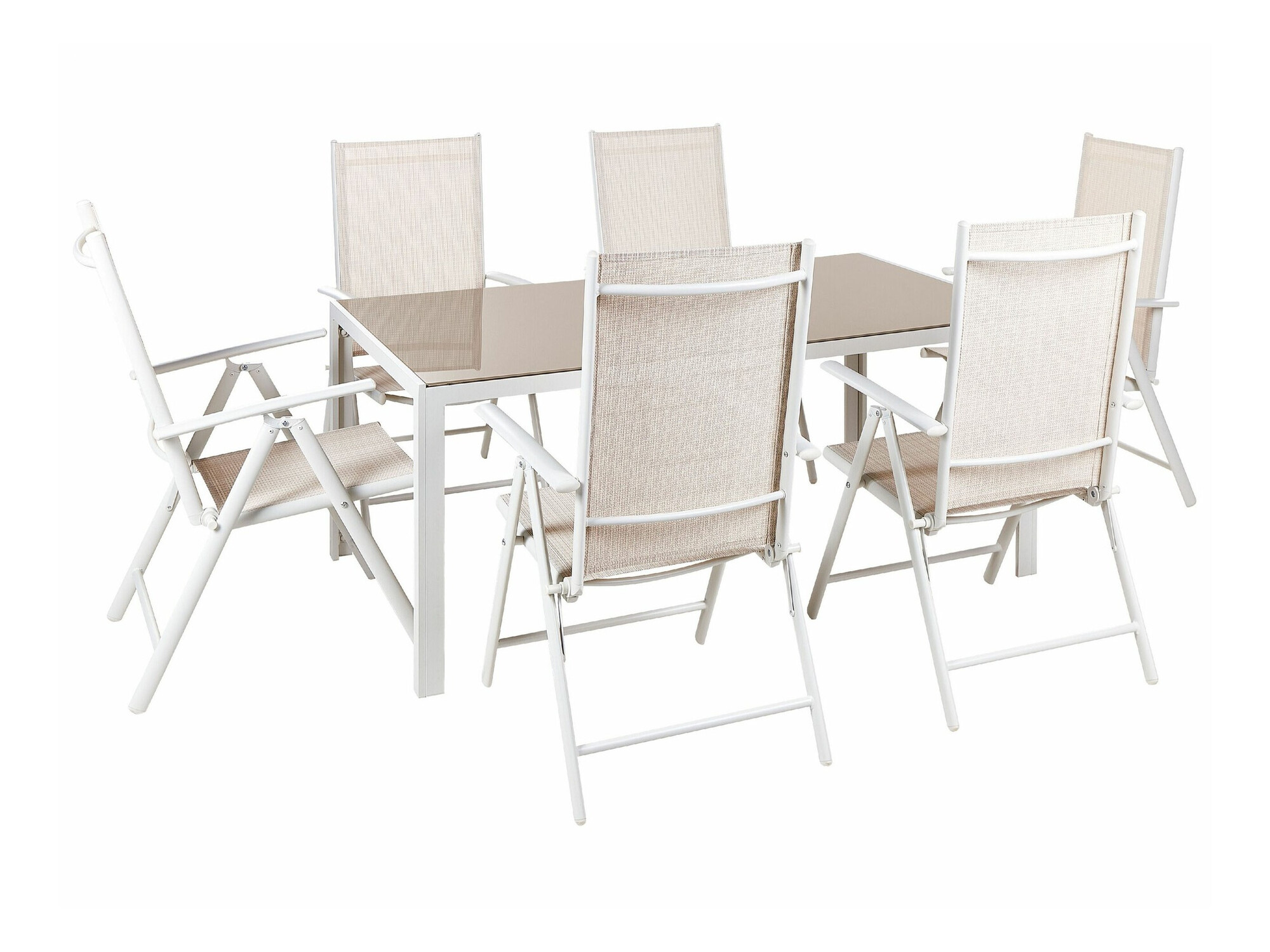 Stalo ir kėdžių komplektas Berwyn 1970 (Smėlinė)