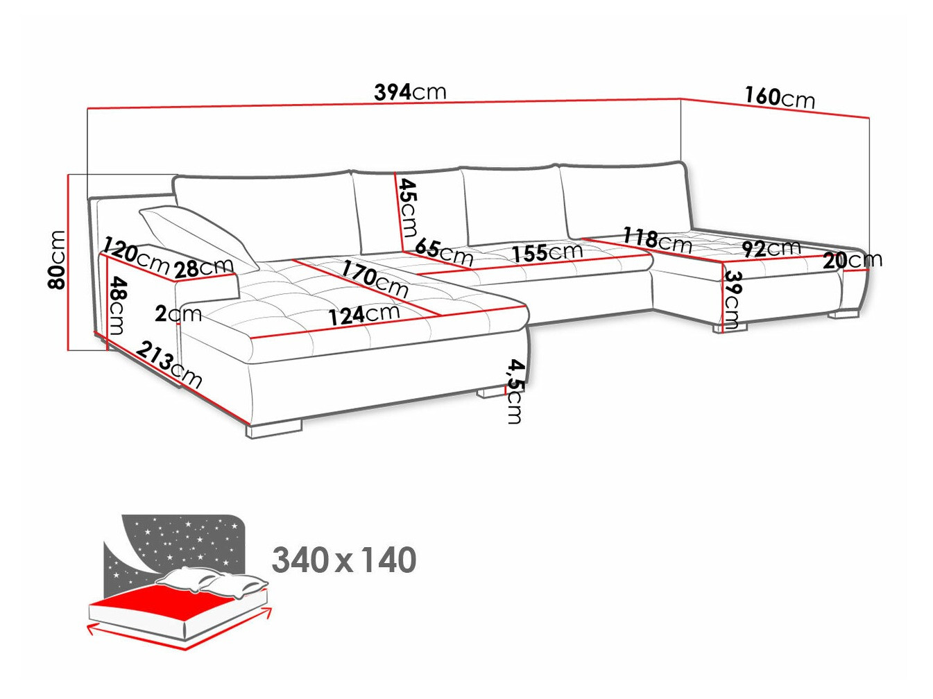 Minkštas kampas Comfivo 106 (Uttario Velvet 2971 + Uttario Velvet 2959)