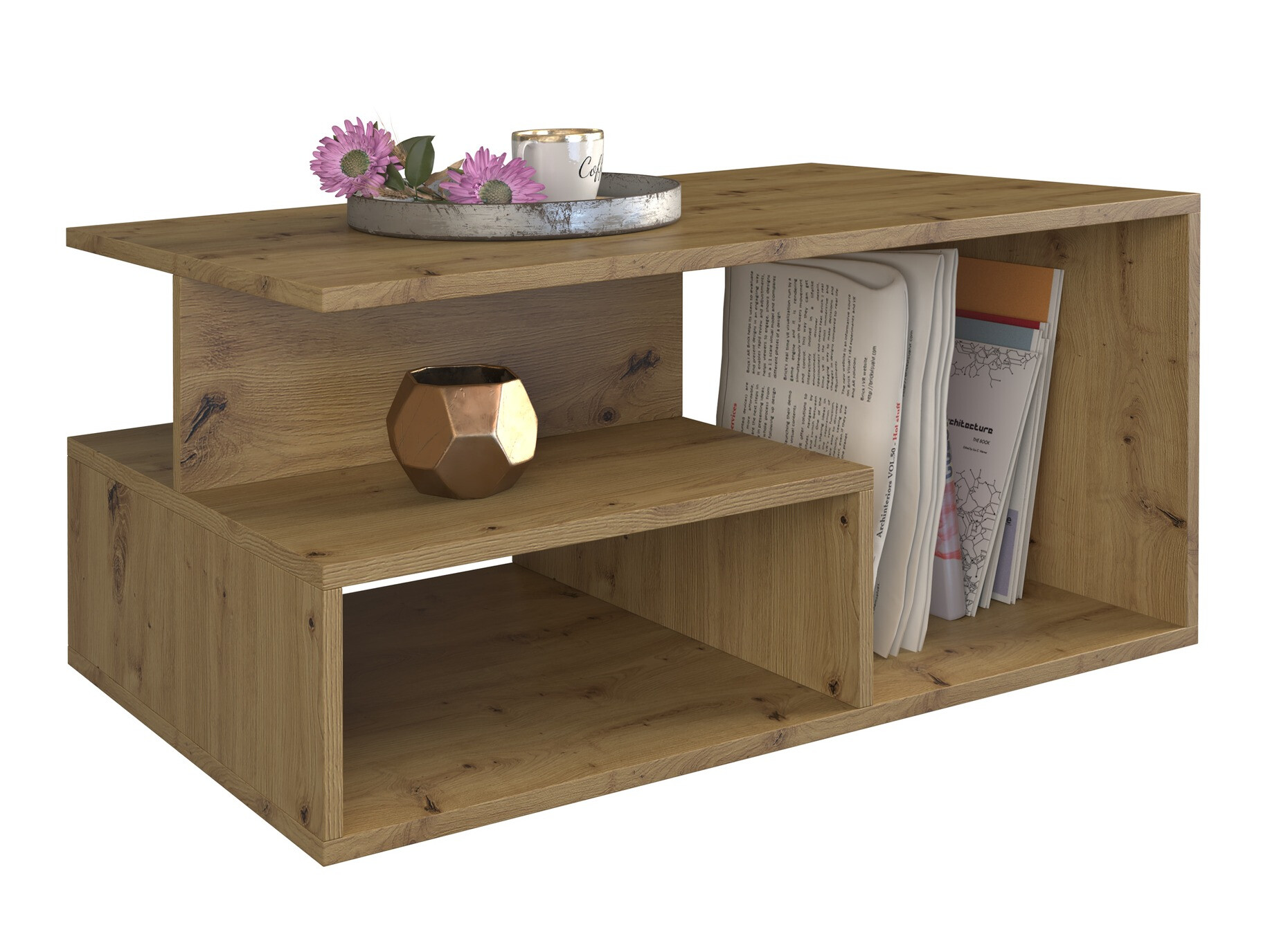 Žurnalinis staliukas Mandeville 166 (Artisan ąžuolas)