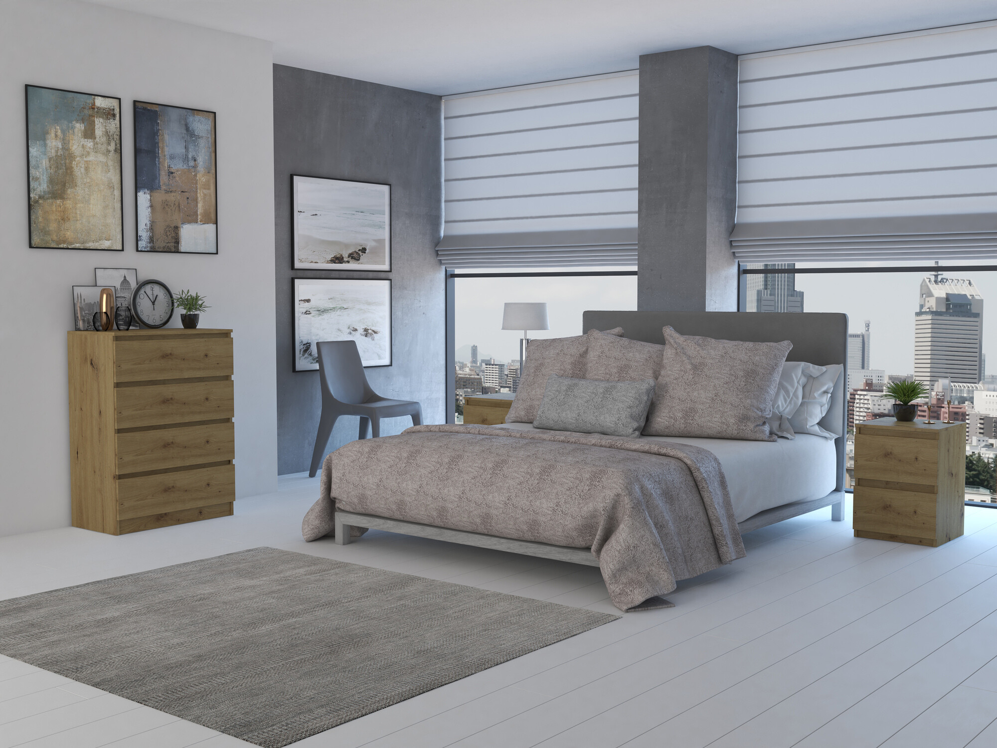 Komoda Elbvelu 105 (Artisan ąžuolas)