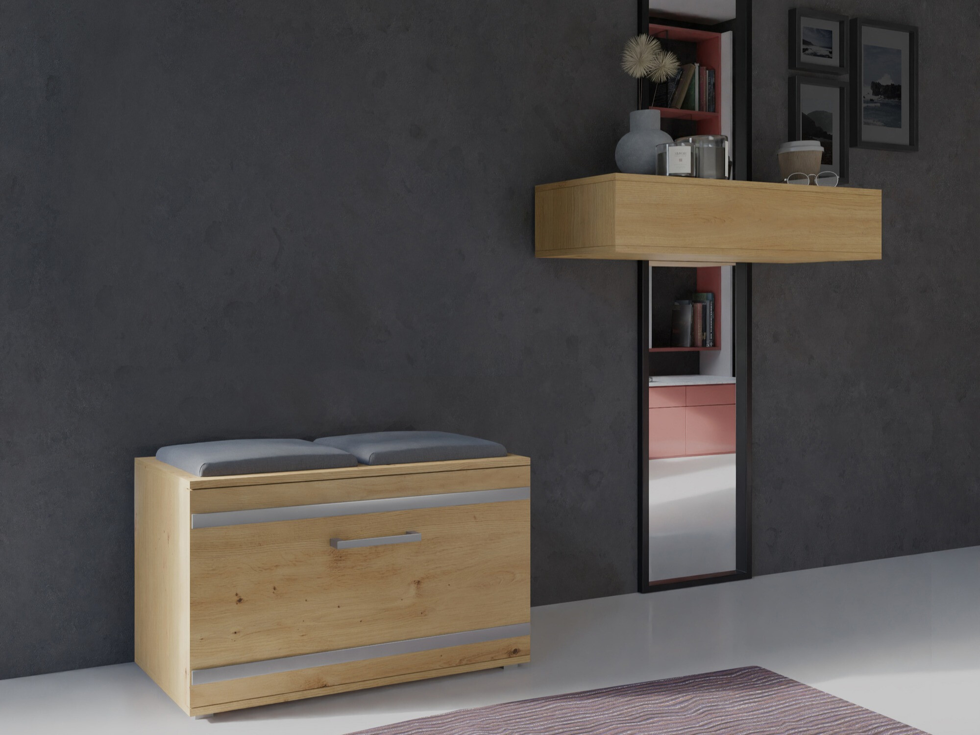 Batų dėžė Mandeville 179 (Artisan ąžuolas)