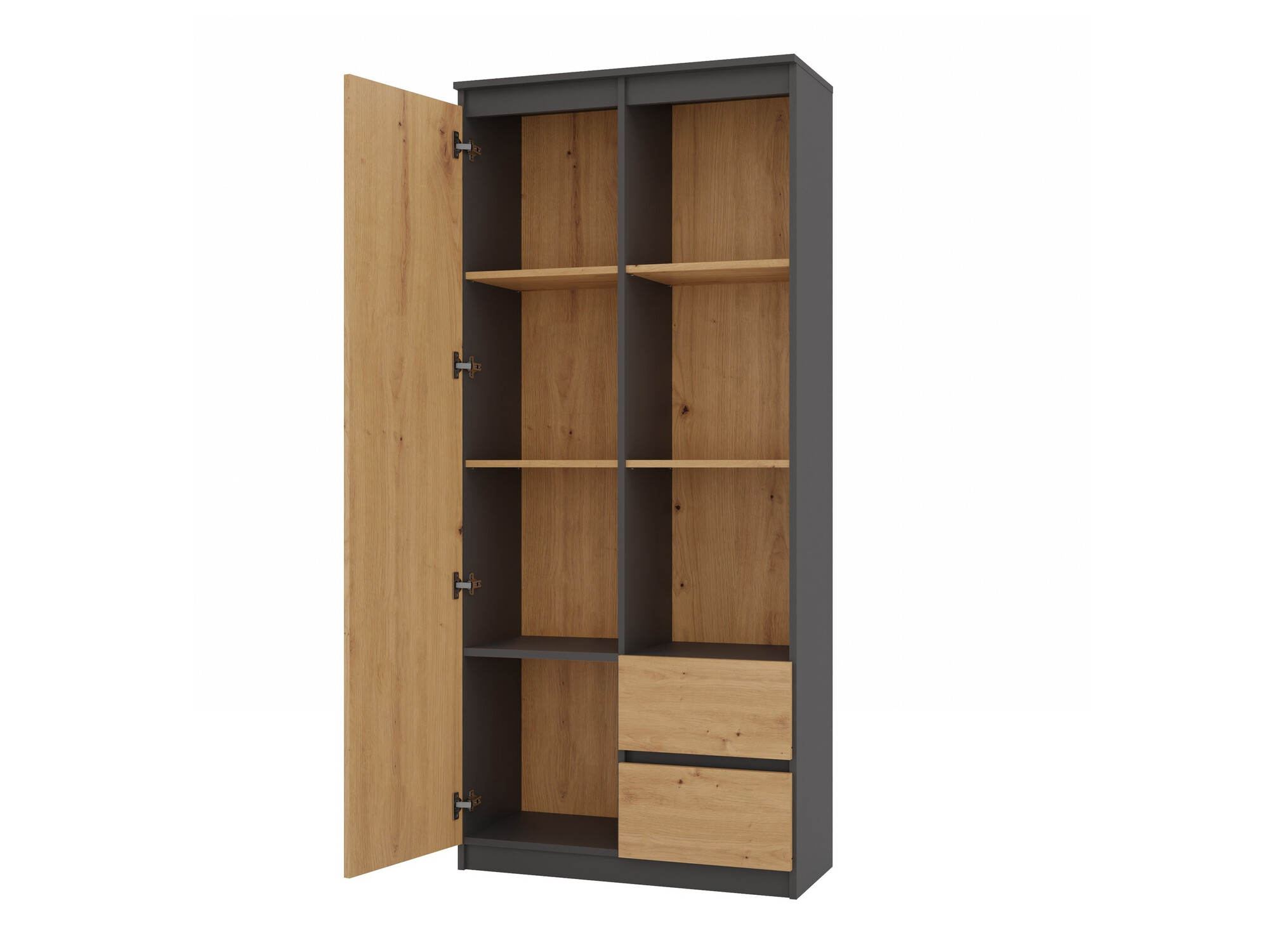 Lentyna Mandeville 182 (Antracitas + Artisan ąžuolas)