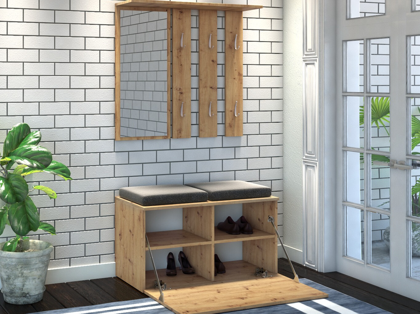 Prieškambario komplektas Mandeville 181