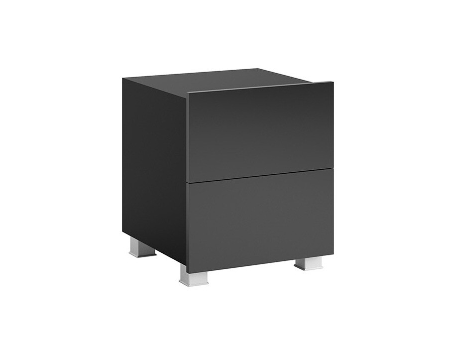 Naktinis staliukas Remus (Juoda + Blizgi juoda)