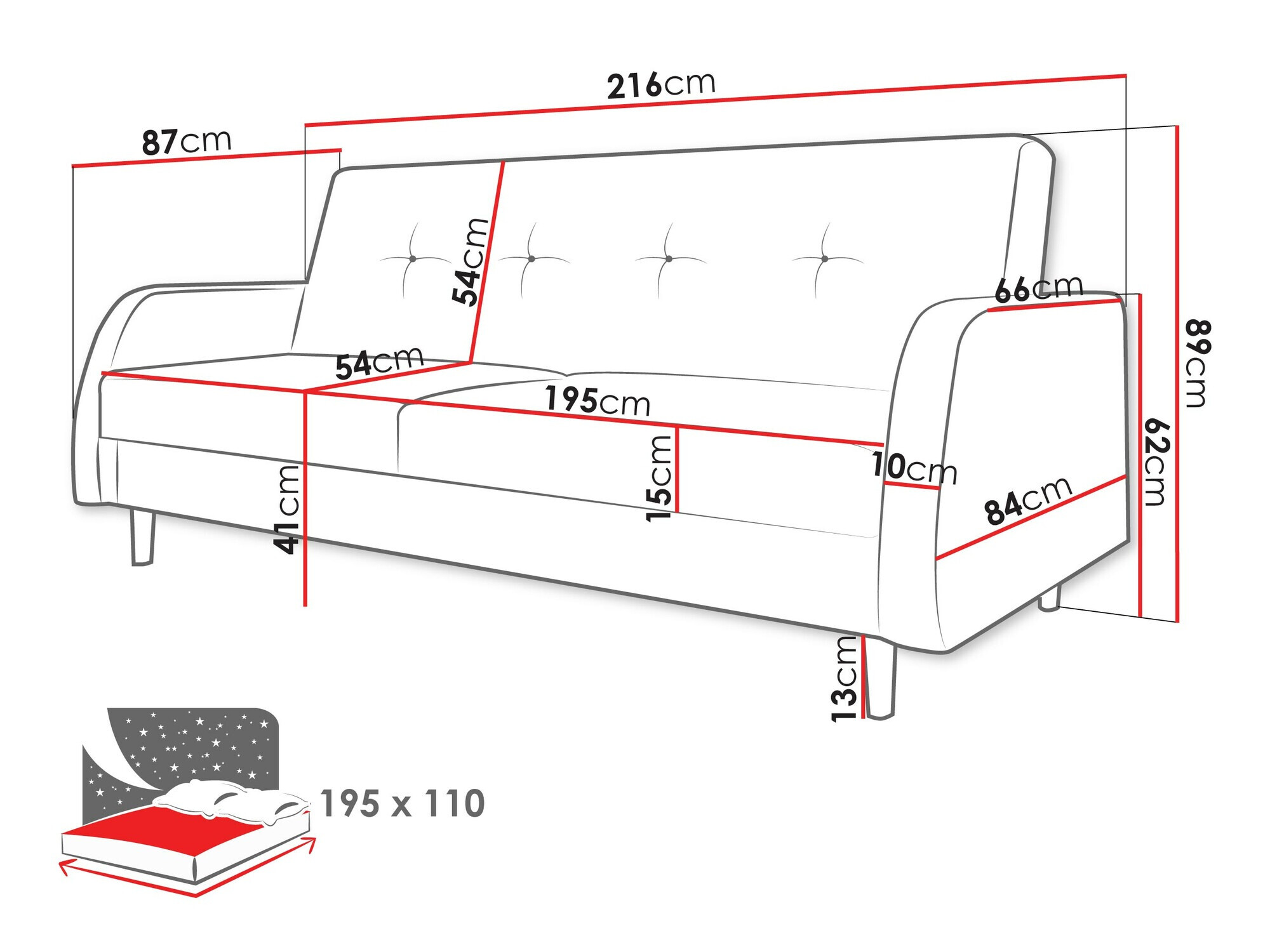 Sofa lova Comfivo 360