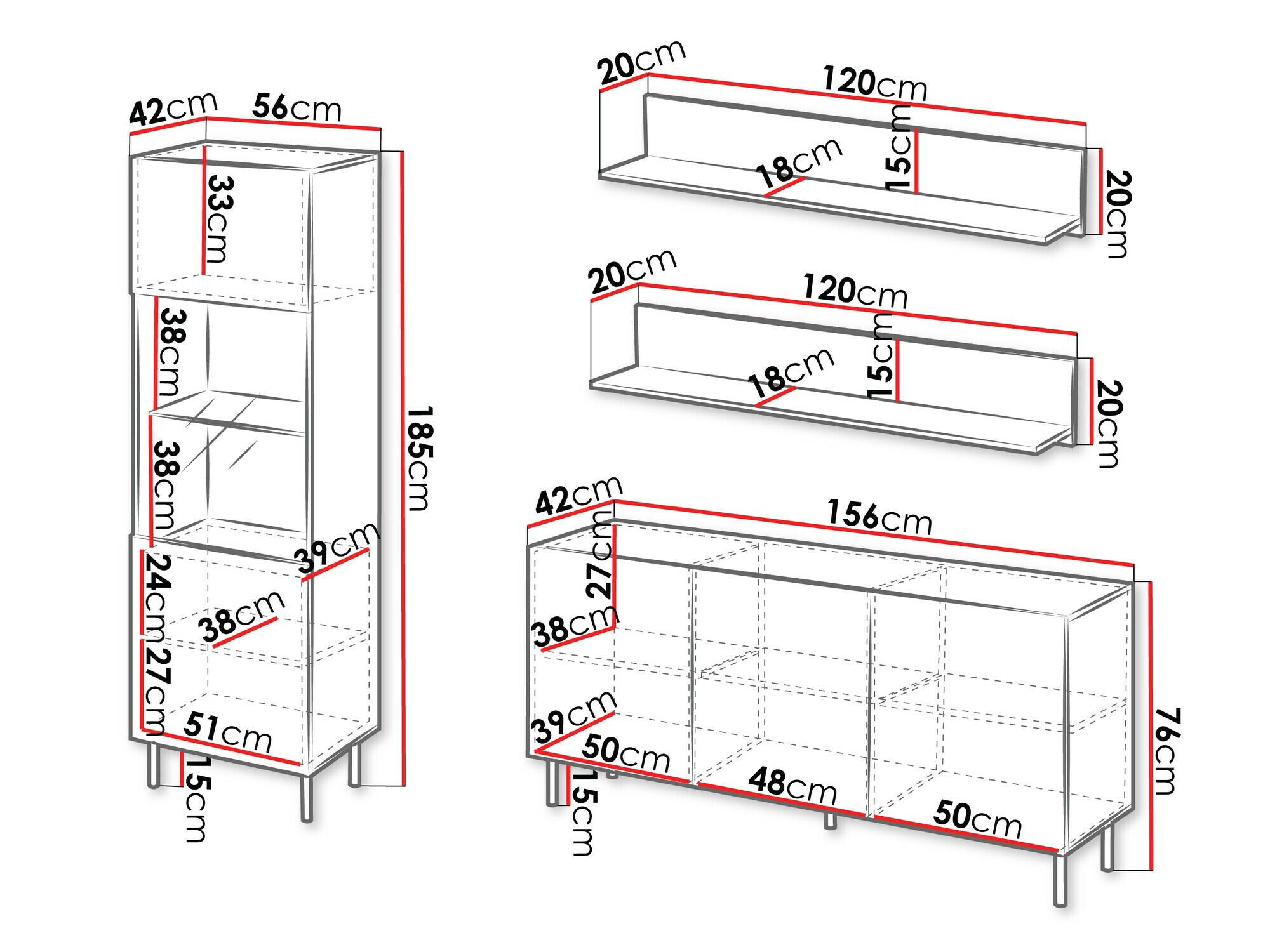 Svetainės komplektas Studium I