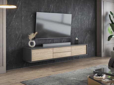 TV staliukas Austin 325 (Antracitas + Ąžuolas)