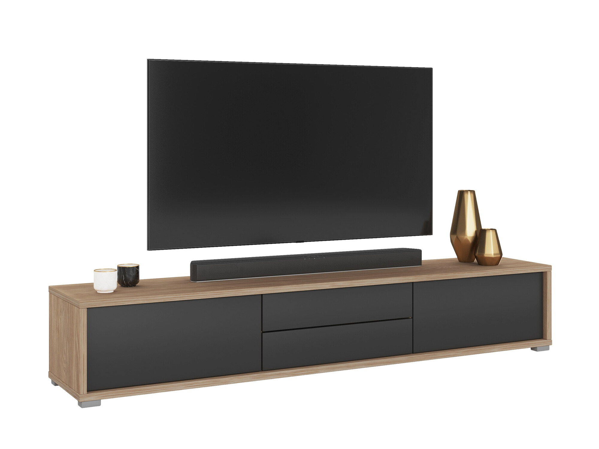 TV staliukas Austin 325 (Ąžuolas + Antracitas)