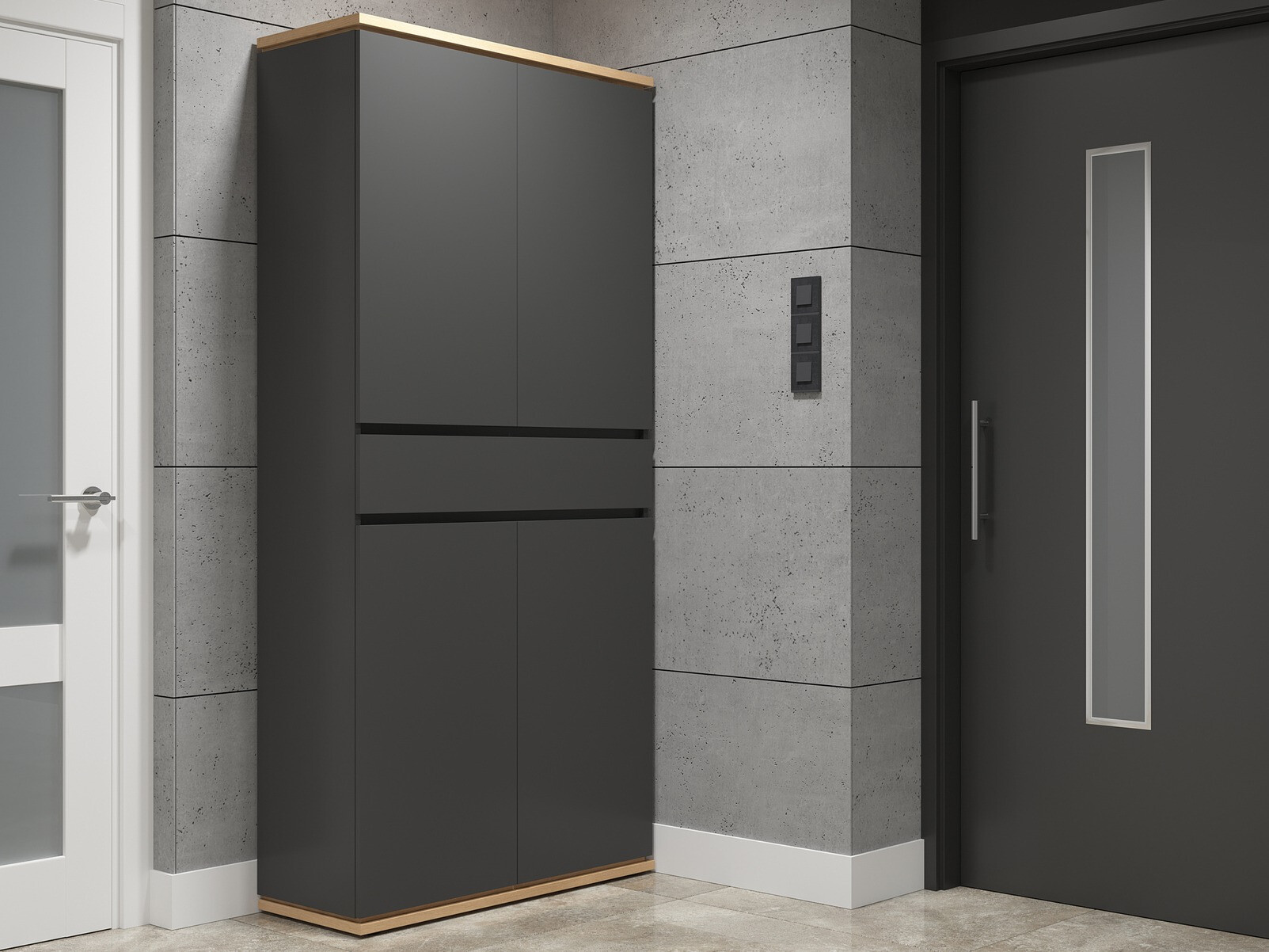 Lentyna Cirfelo 103 (Grafitas + Artisan ąžuolas)