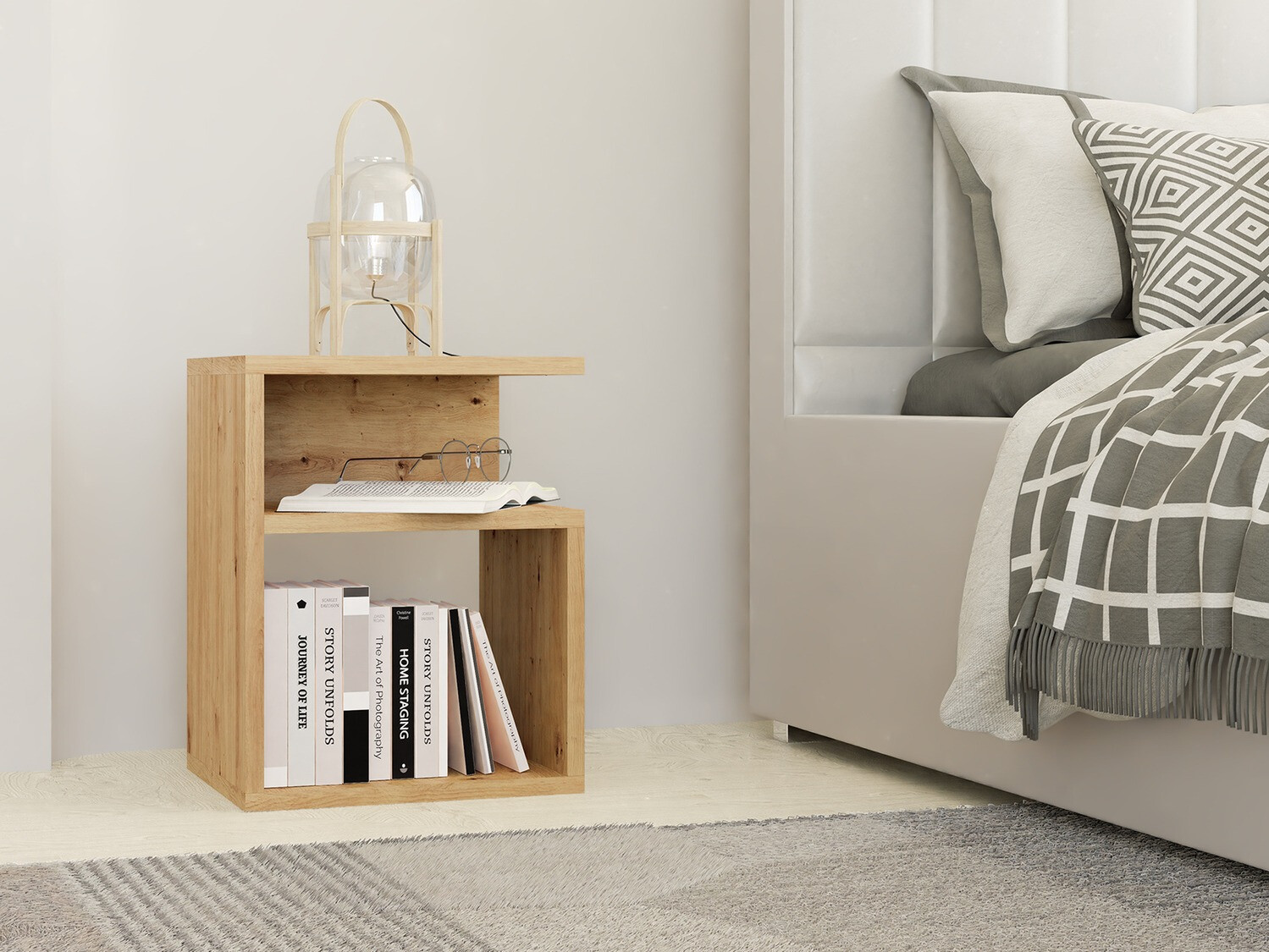 Naktinis staliukas Mandeville 202 (Artisan ąžuolas)