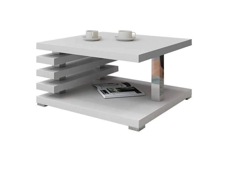 Žurnalinis staliukas Consortum (Matinė balta)