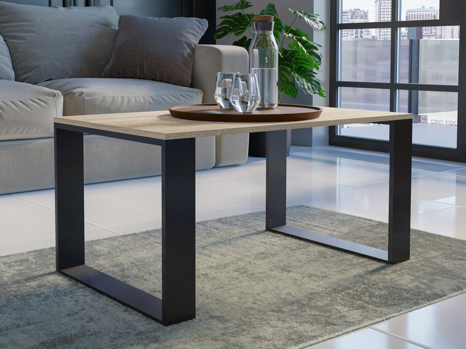 Žurnalinis staliukas Mandeville 217 (Sonomos ąžuolas)