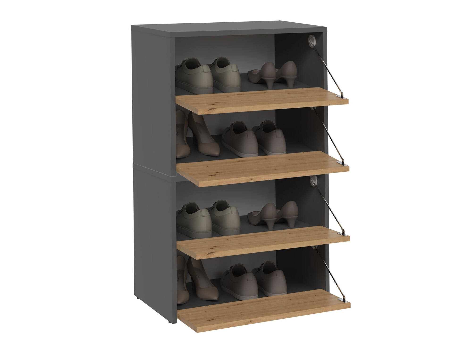 Batų dėžė Mandeville 223 (Antracitas + Artisan ąžuolas)