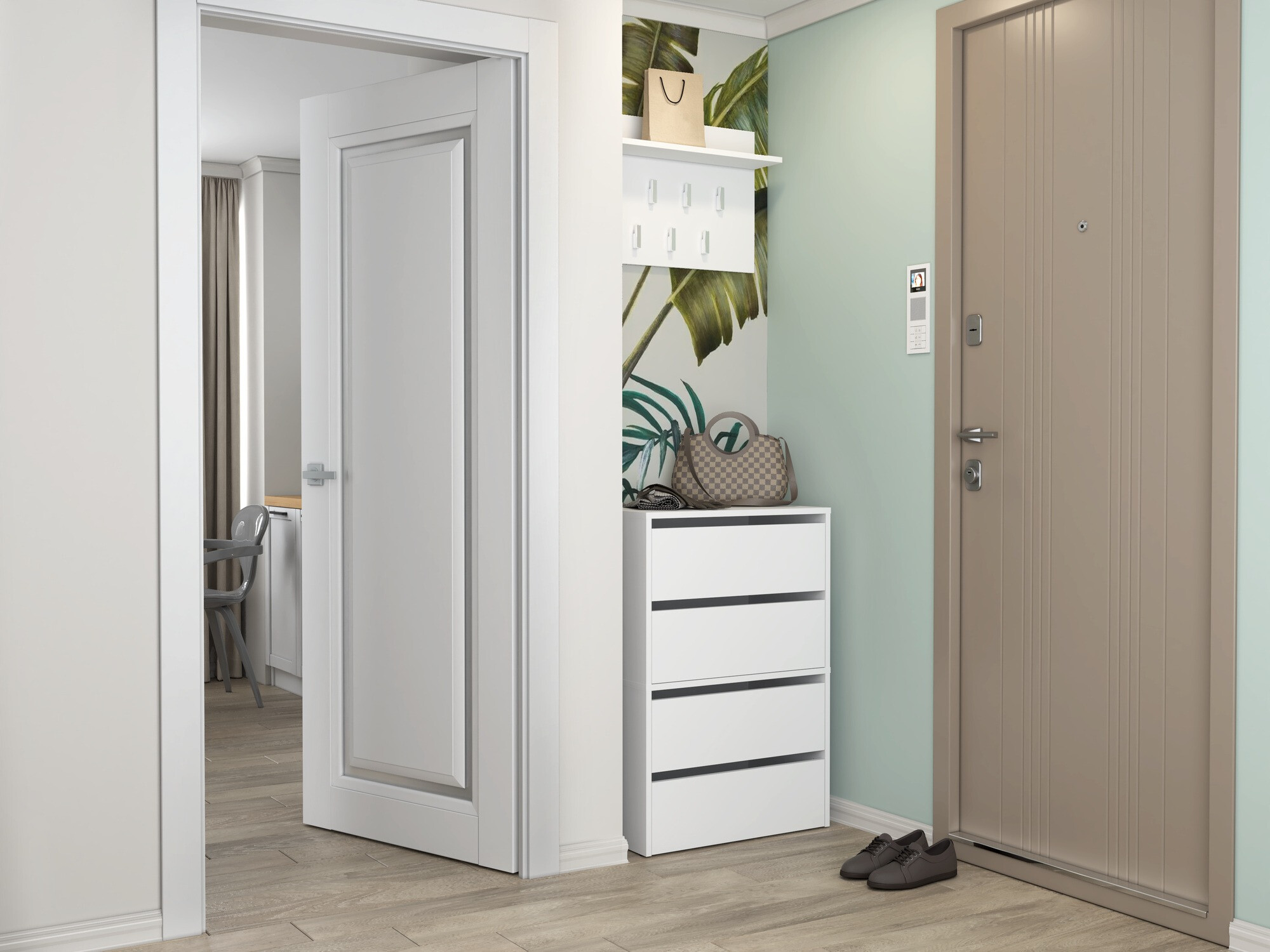 Batų dėžė Mandeville 223 (Balta)