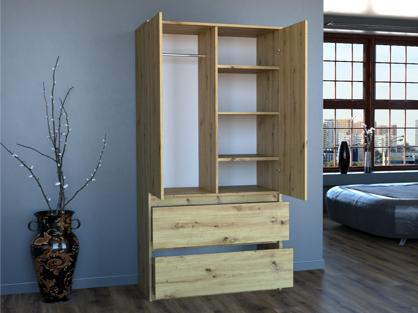 Spinta Elbvelu 116 (Artisan ąžuolas)