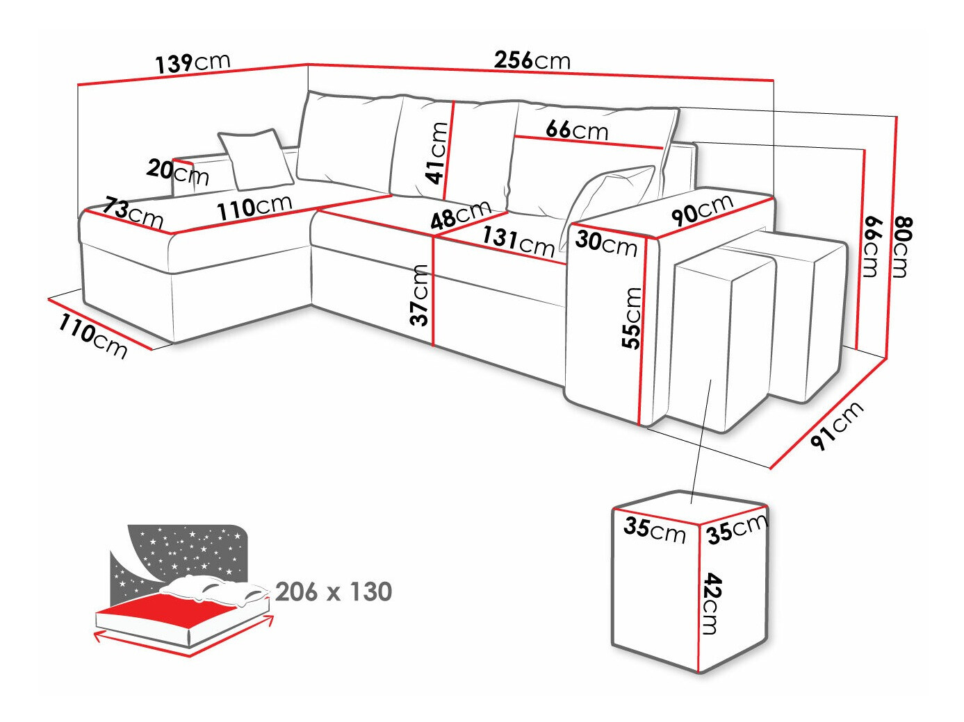 Minkštas kampas Memphis 124 (Mikrofaza 22 + Mikrofaza 15)